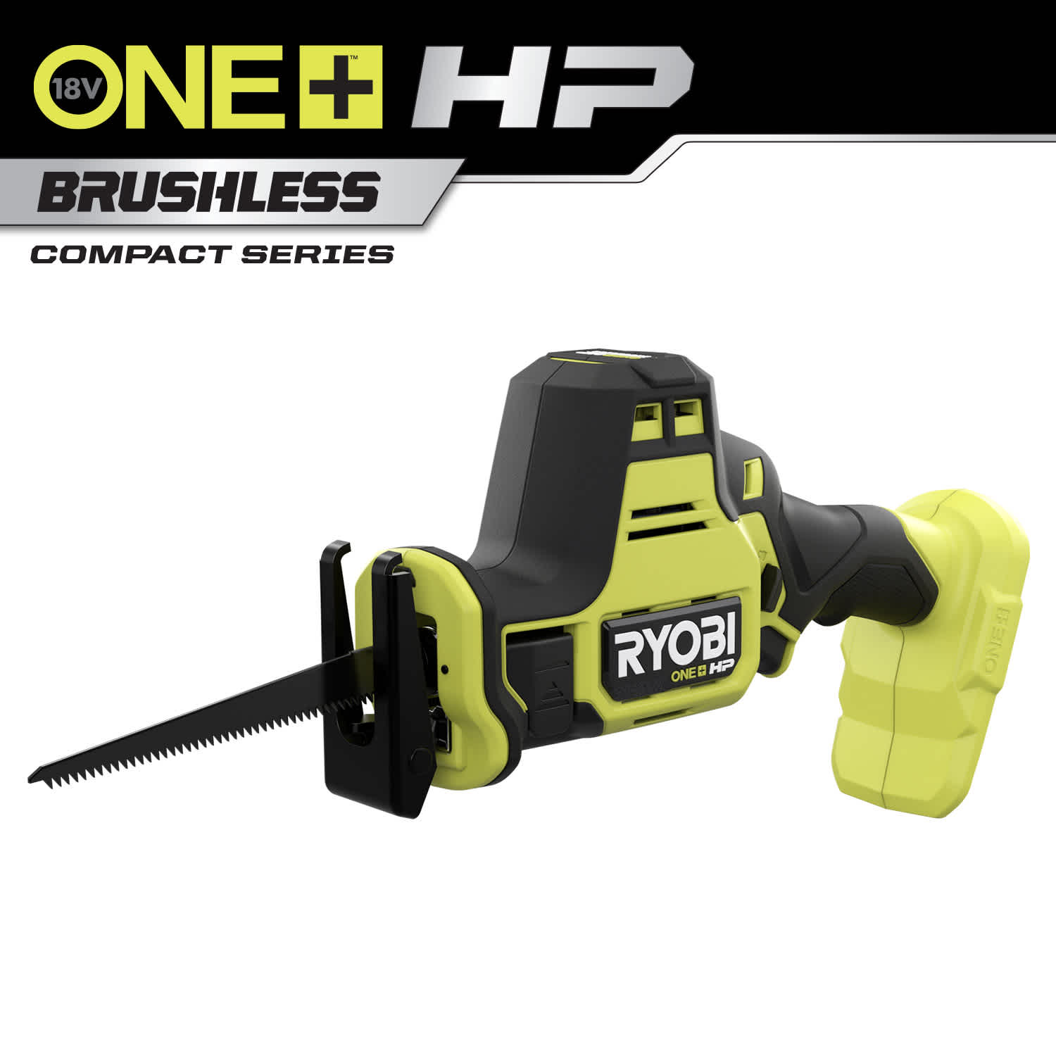 Feature Image for 18V ONE+ HP Compact Brushless One-Handed Reciprocating Saw.
