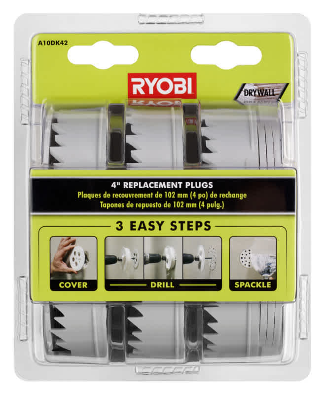 Product Features Image for 4 IN. Drywall Repair Kit  Replacement Plugs.
