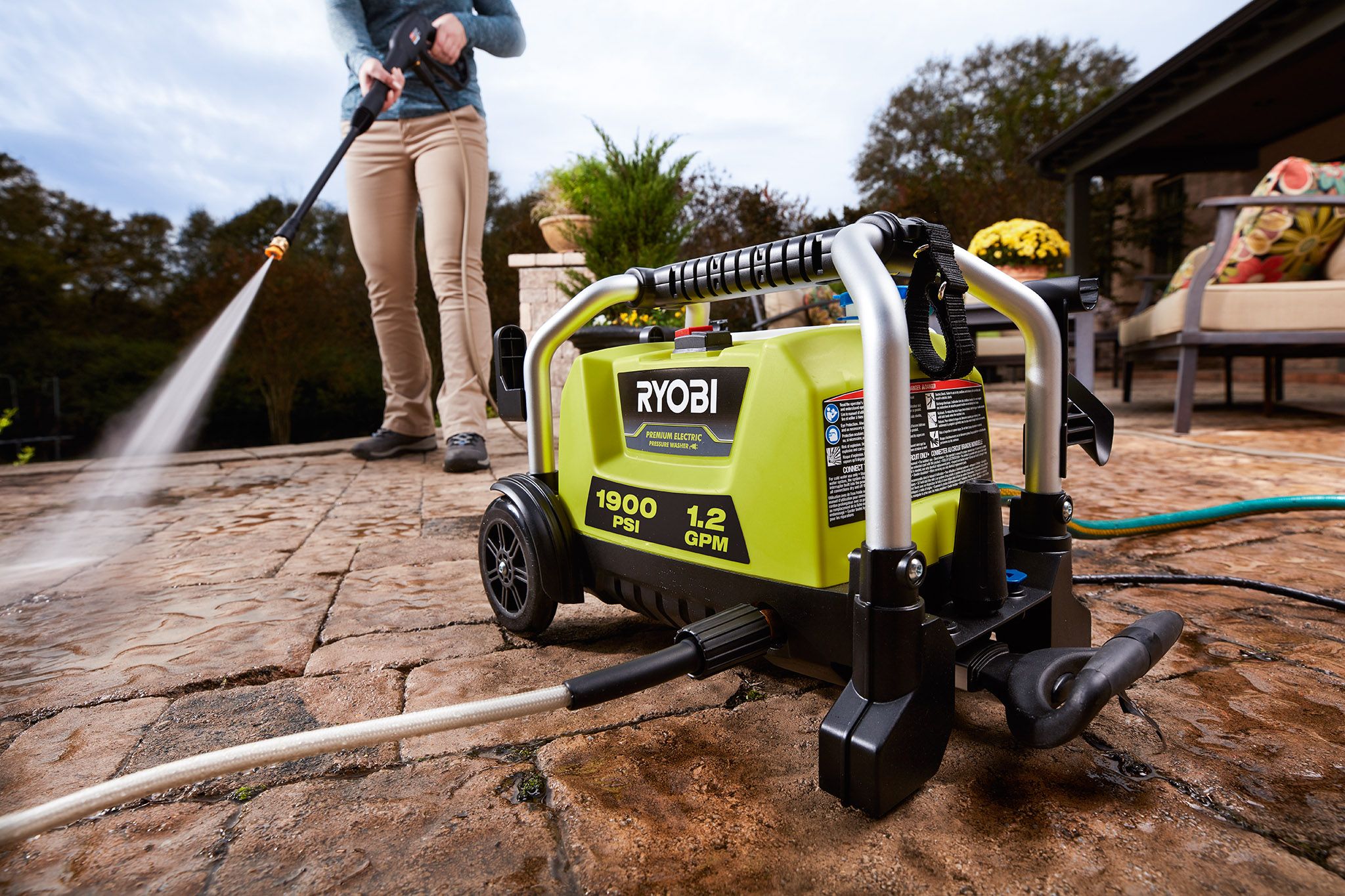 Ryobi psi 1.2 gpm deals electric pressure washer ry141612