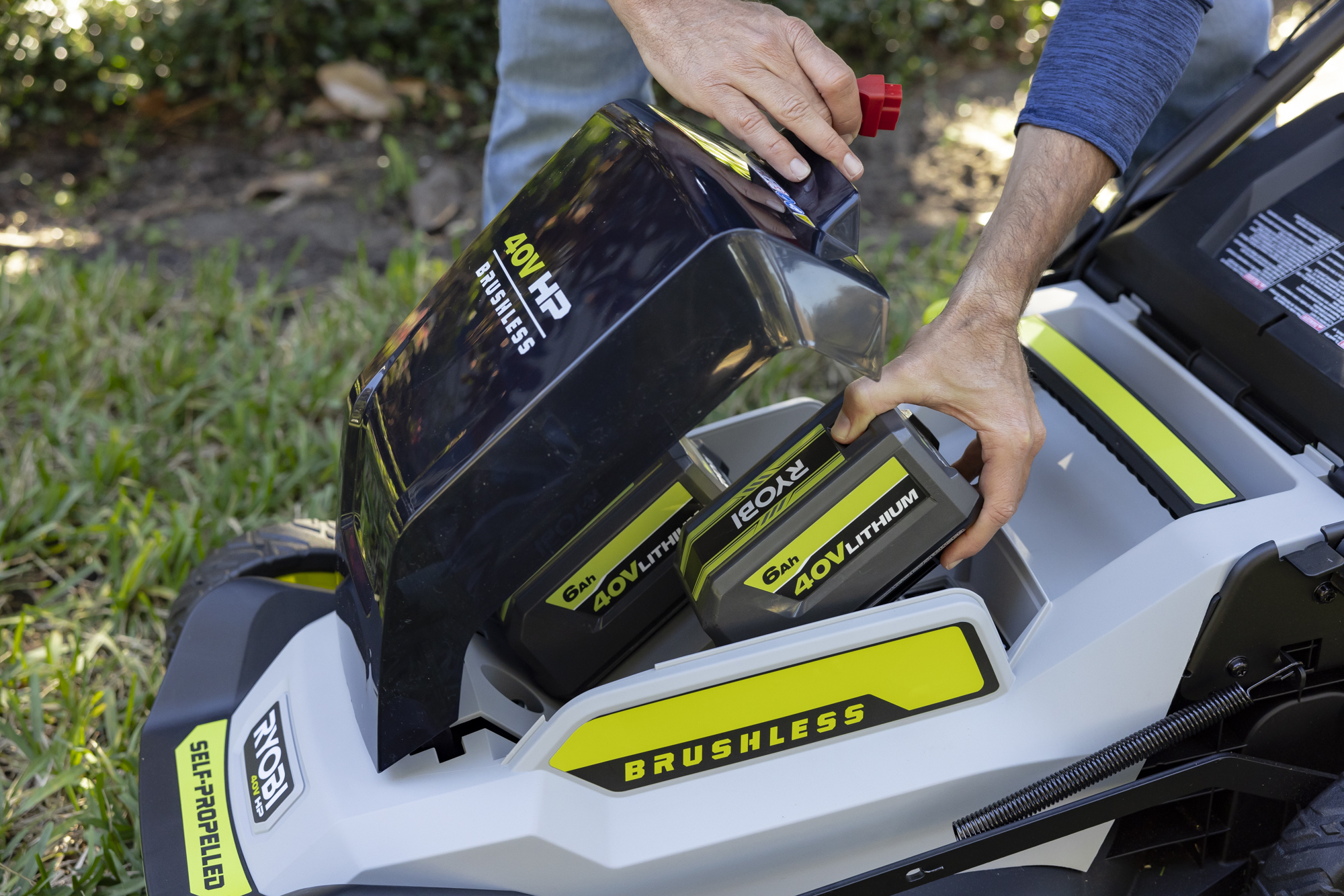 Ryobi 20 brushless 40v deals cordless mower