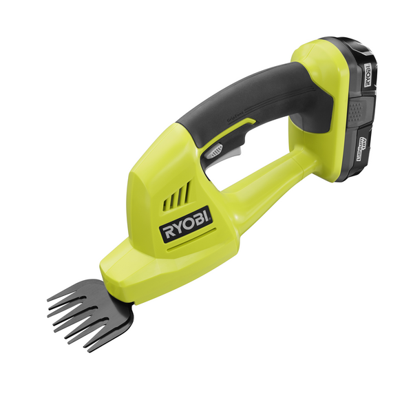 Feature Image for RYOBI 18V ONE+ Lithium-Ion Cordless Shear Shrubber Kit with 1.5 Ah Battery and Charger.