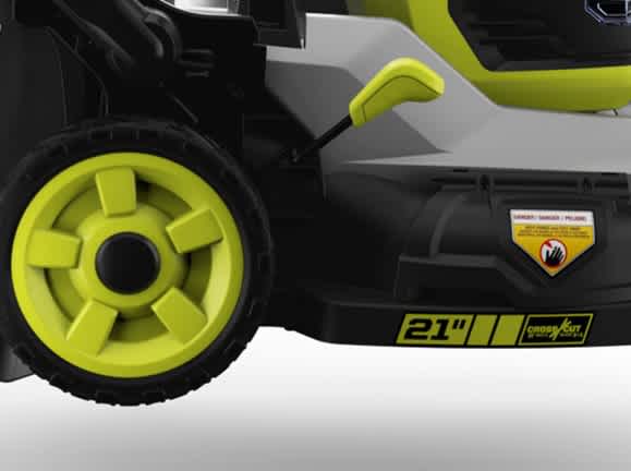 Product Features Image for 40V HP BRUSHLESS 21" CROSS CUT SELF-PROPELLED MOWER KIT.