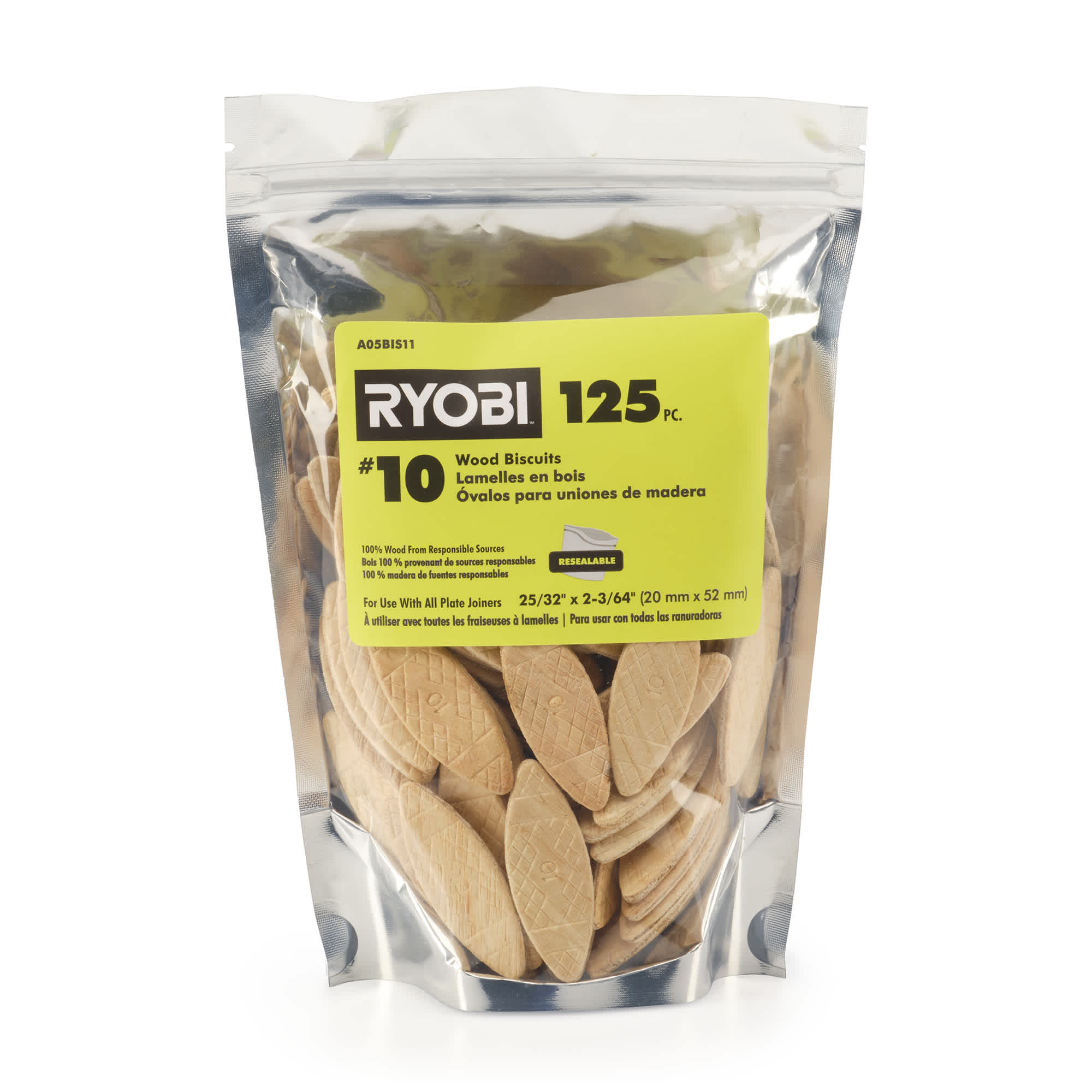 0 Wood Biscuits (150 PC.) - RYOBI Tools