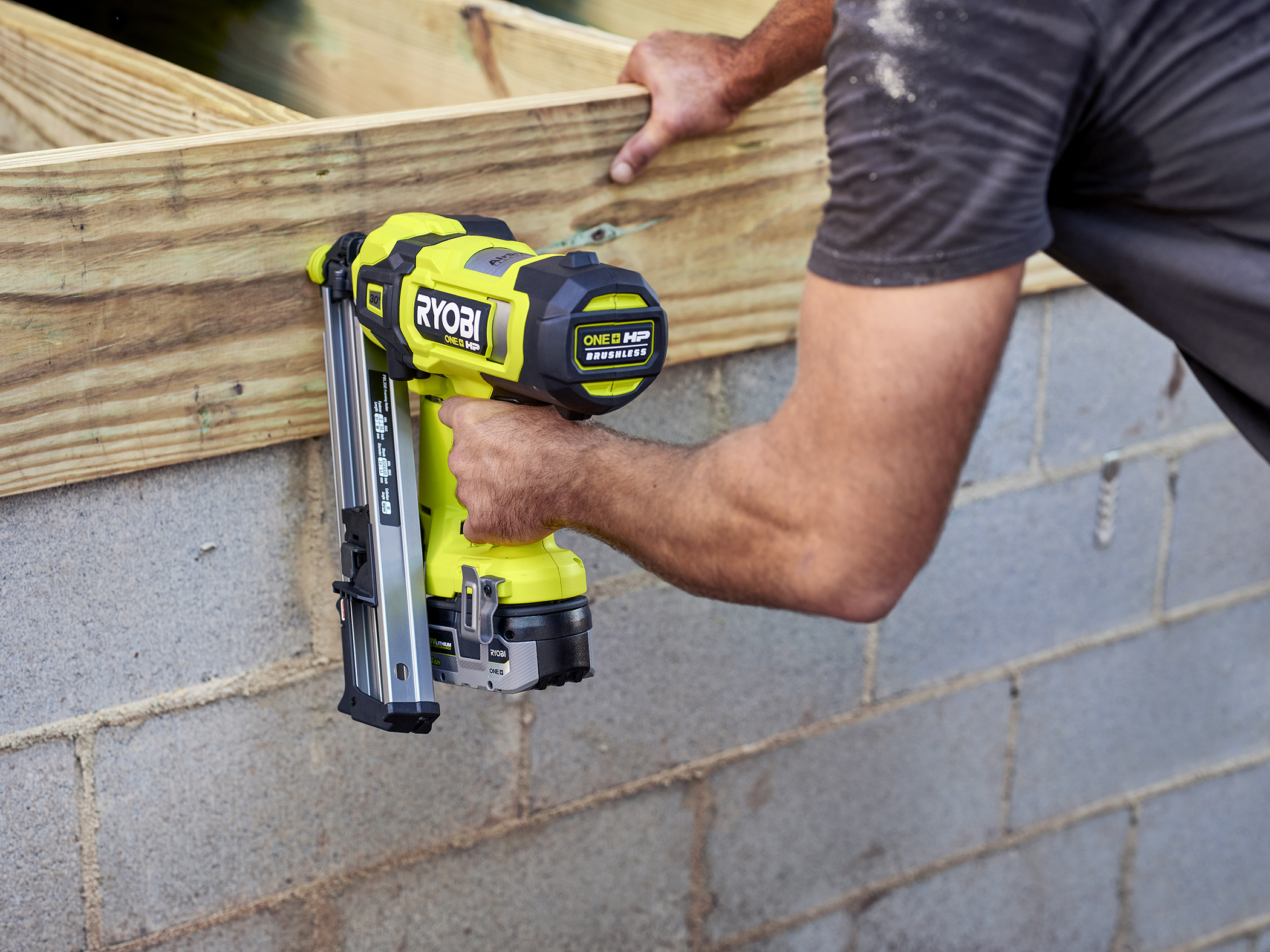 Ryobi cordless framing nail shop gun