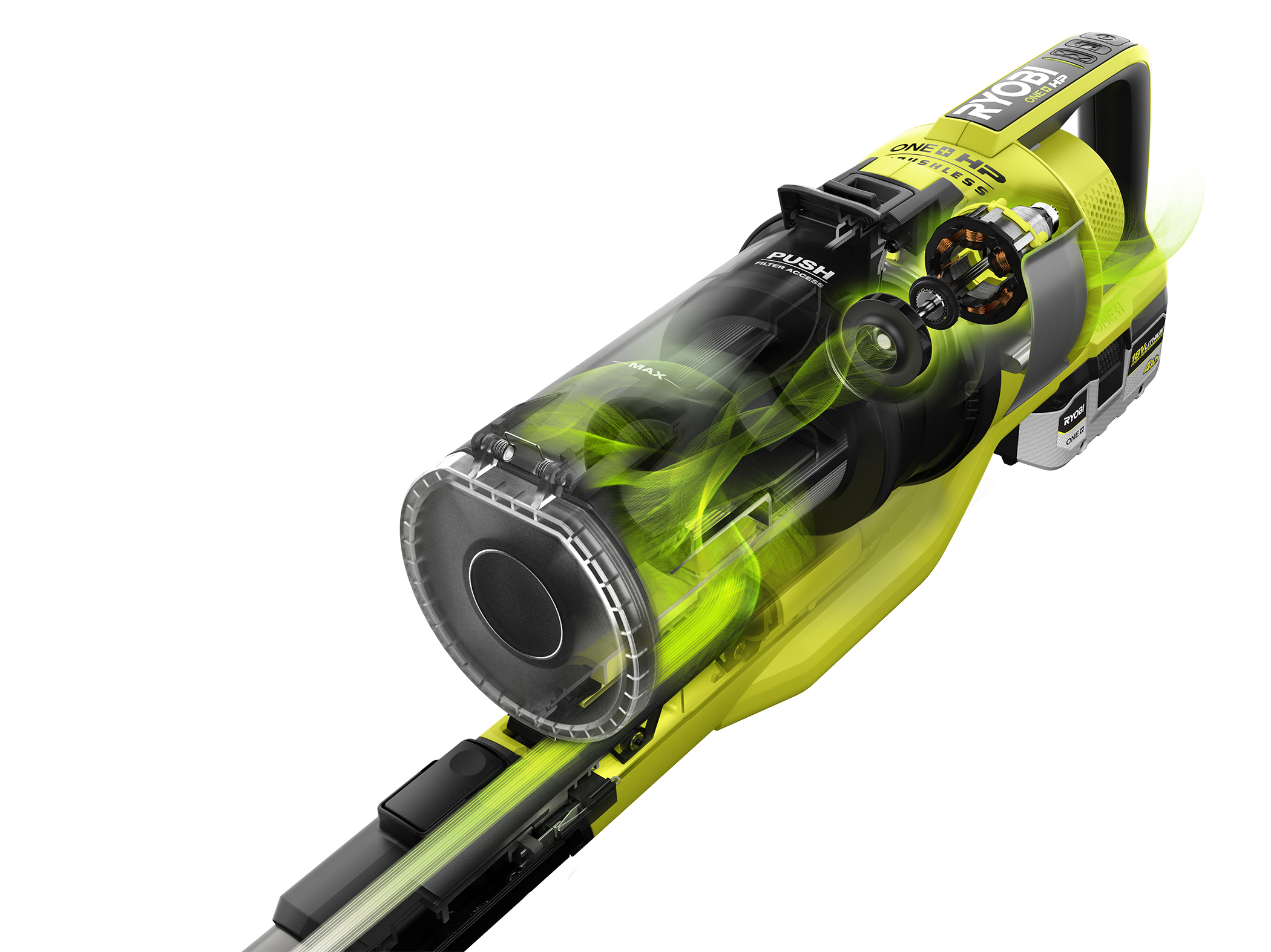 Product Features Image for 18V ONE+ HP CORDLESS PET STICK VAC.