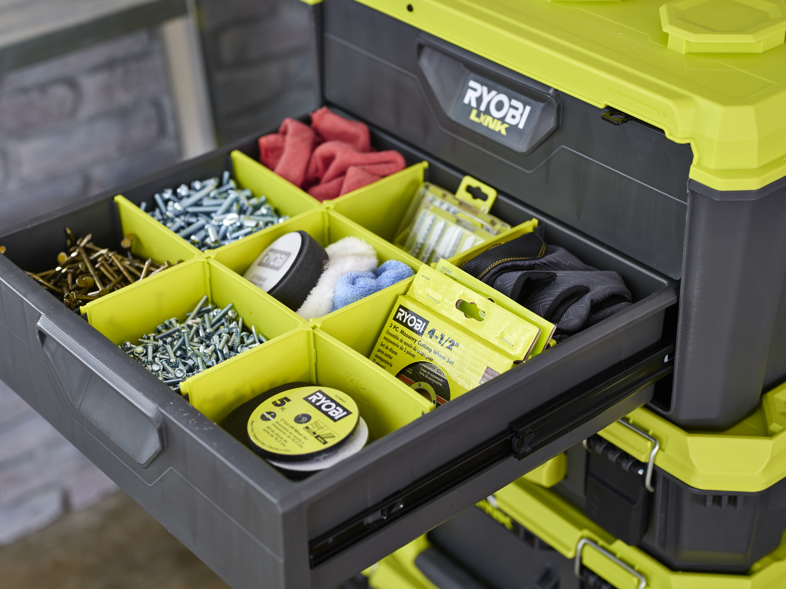 LINK 3-DRAWER TOOL BOX DIVIDERS | RYOBI Tools