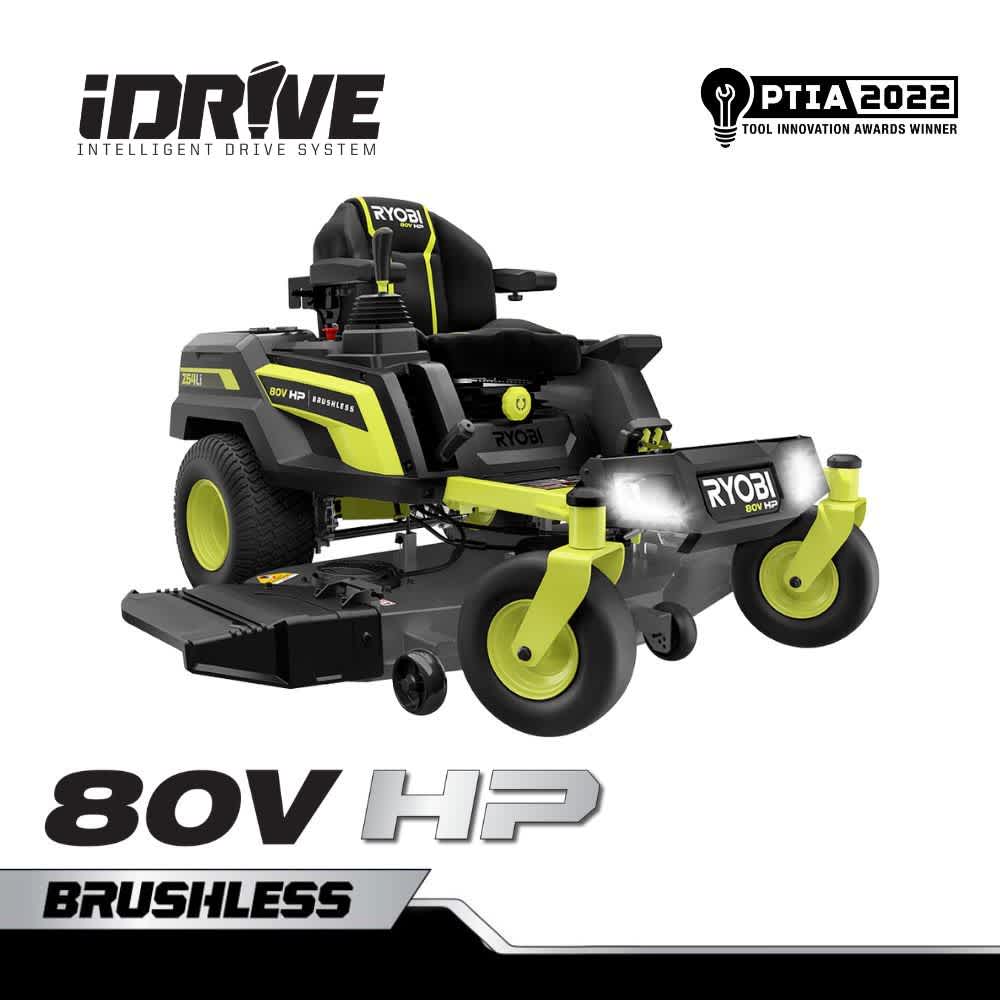 Feature Image for 80V HP BRUSHLESS 54" LITHIUM ELECTRIC ZERO TURN RIDING MOWER.