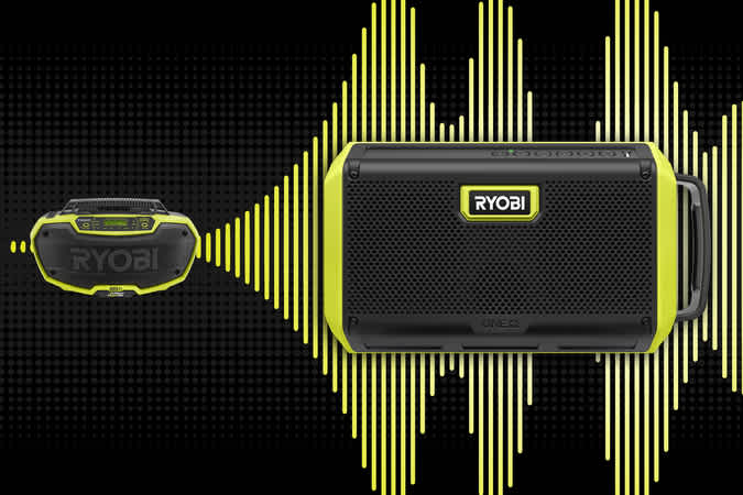 Product Features Image for 18V ONE+ Speaker with Bluetooth® Wireless Technology.