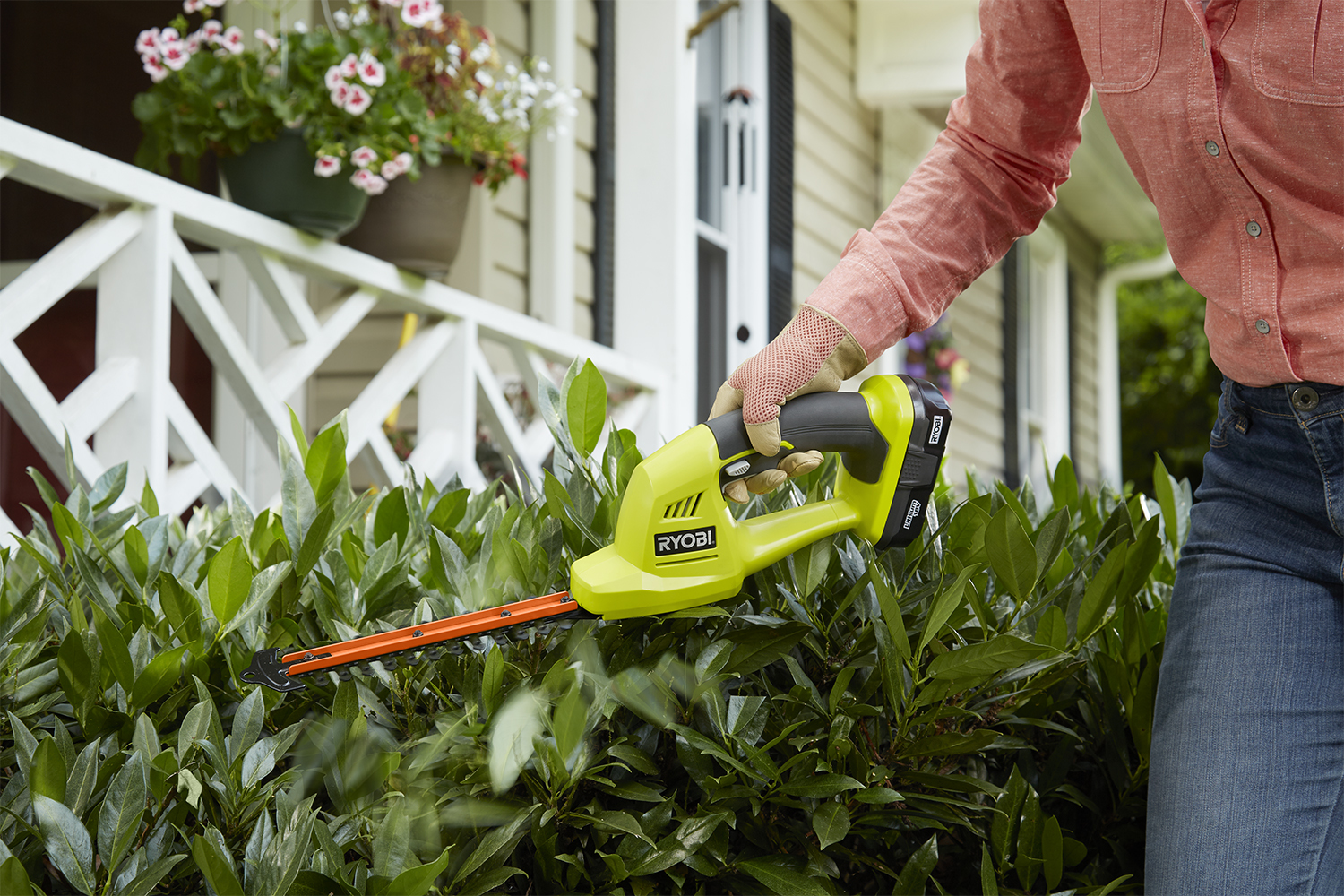 Ryobi cordless grass shear shop and shrubber