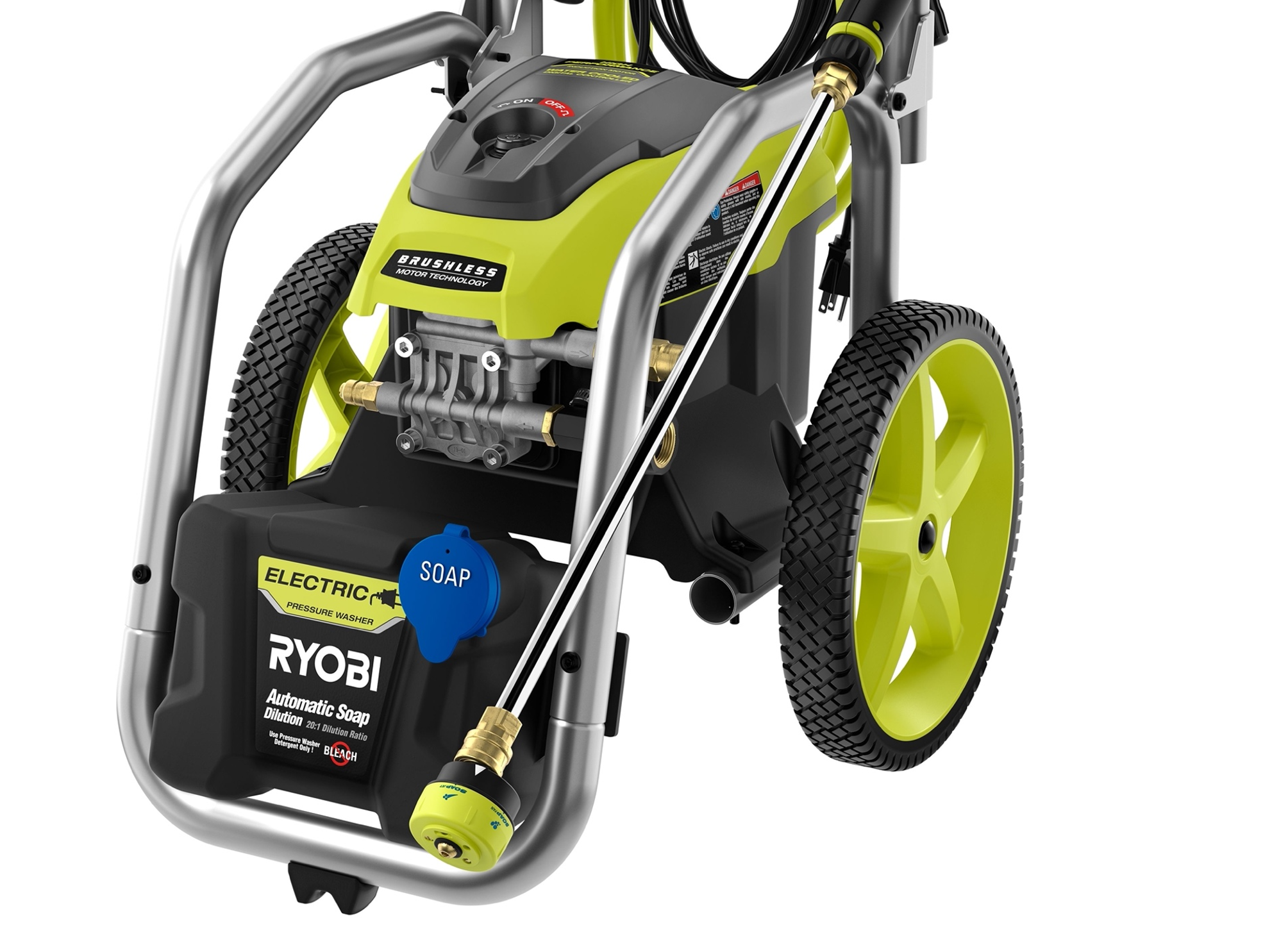 Product Features Image for 3000 PSI 1.1 GPM BRUSHLESS ELECTRIC PRESSURE WASHER.