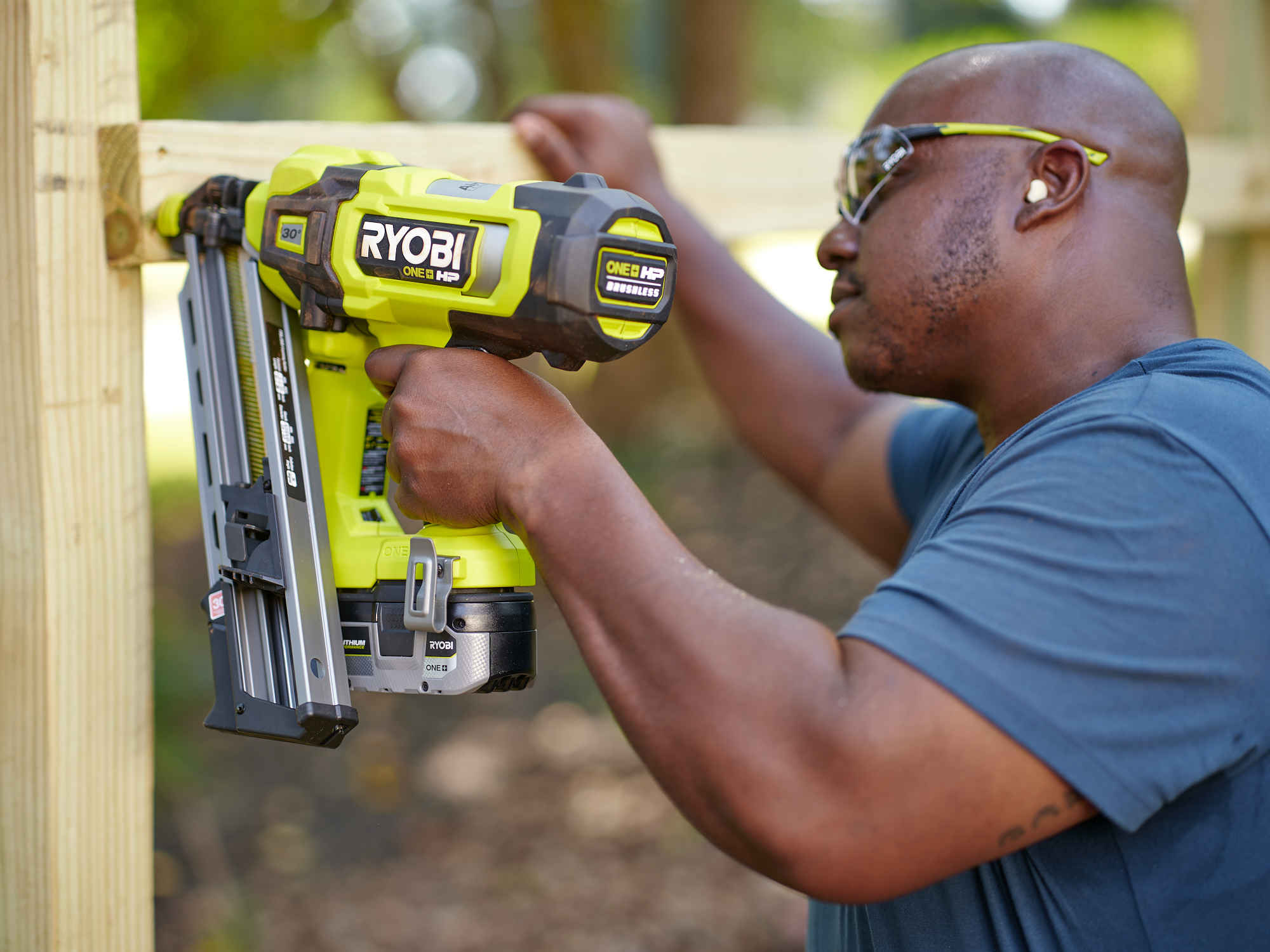 Ryobi cordless framing nail shop gun