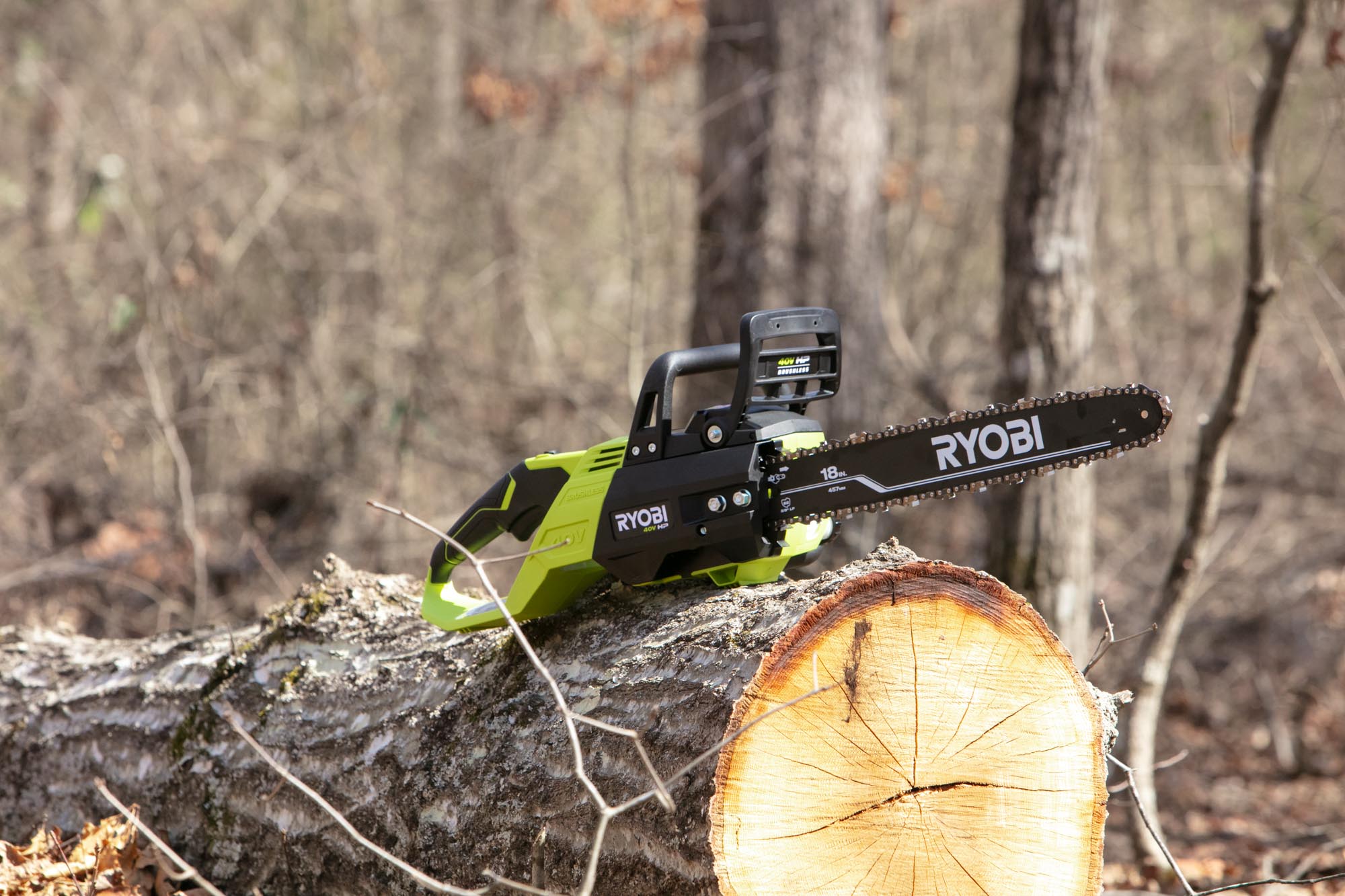 Ryobi 18 deals inch electric chainsaw