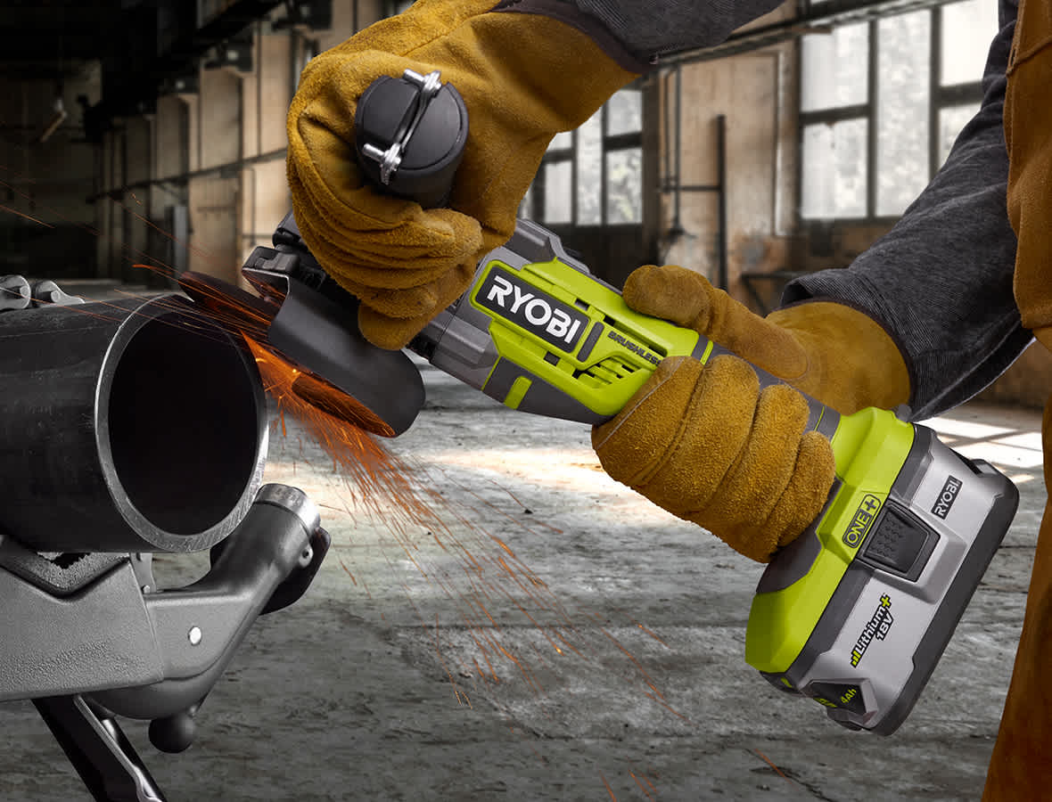 Product Features Image for 18V ONE+™ brushless 4 1/2 IN. cut-off tool/grinder.