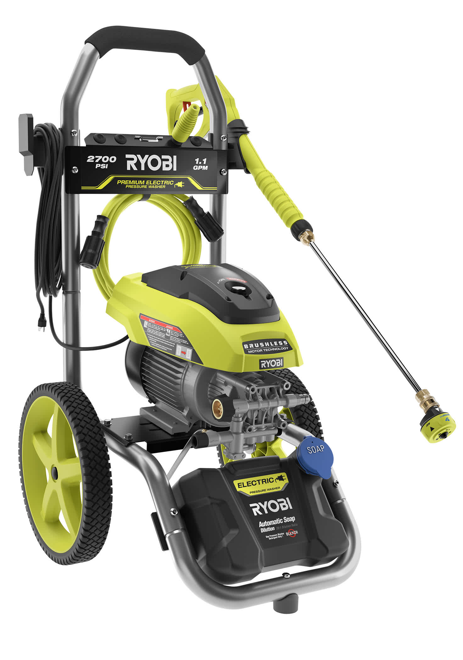 Feature Image for 2700 PSI 1.1 GPM BRUSHLESS ELECTRIC PRESSURE WASHER.