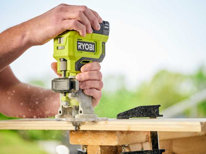 18V ONE+ Cordless Fixed Base Compact Router - Tool Only | RYOBI Tools