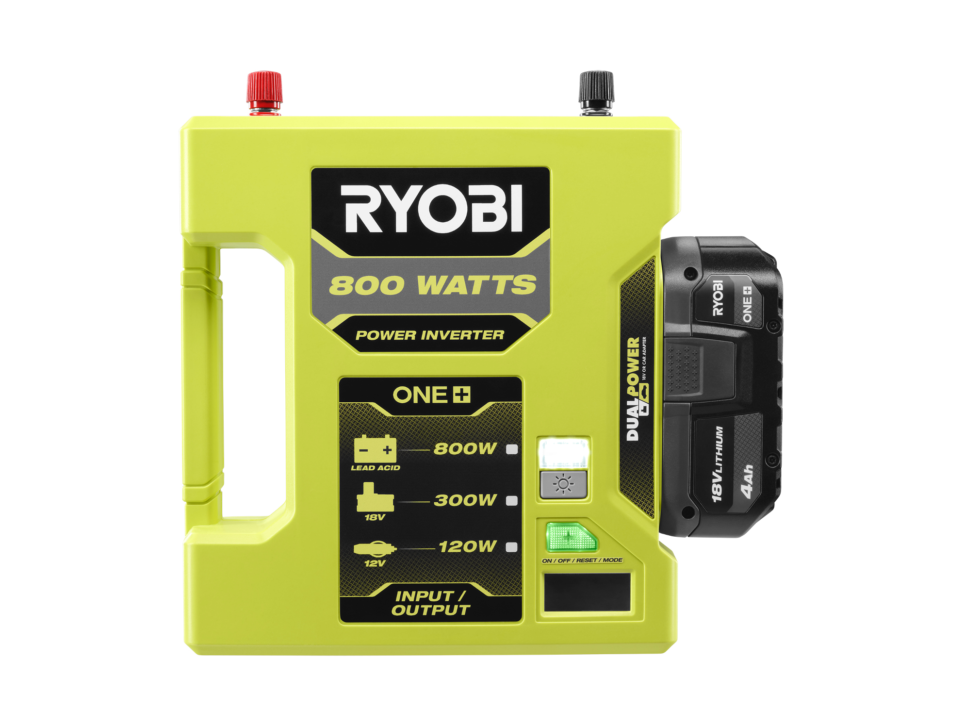 Product Features Image for 18V ONE+ 800 WATT AUTOMOTIVE POWER INVERTER.