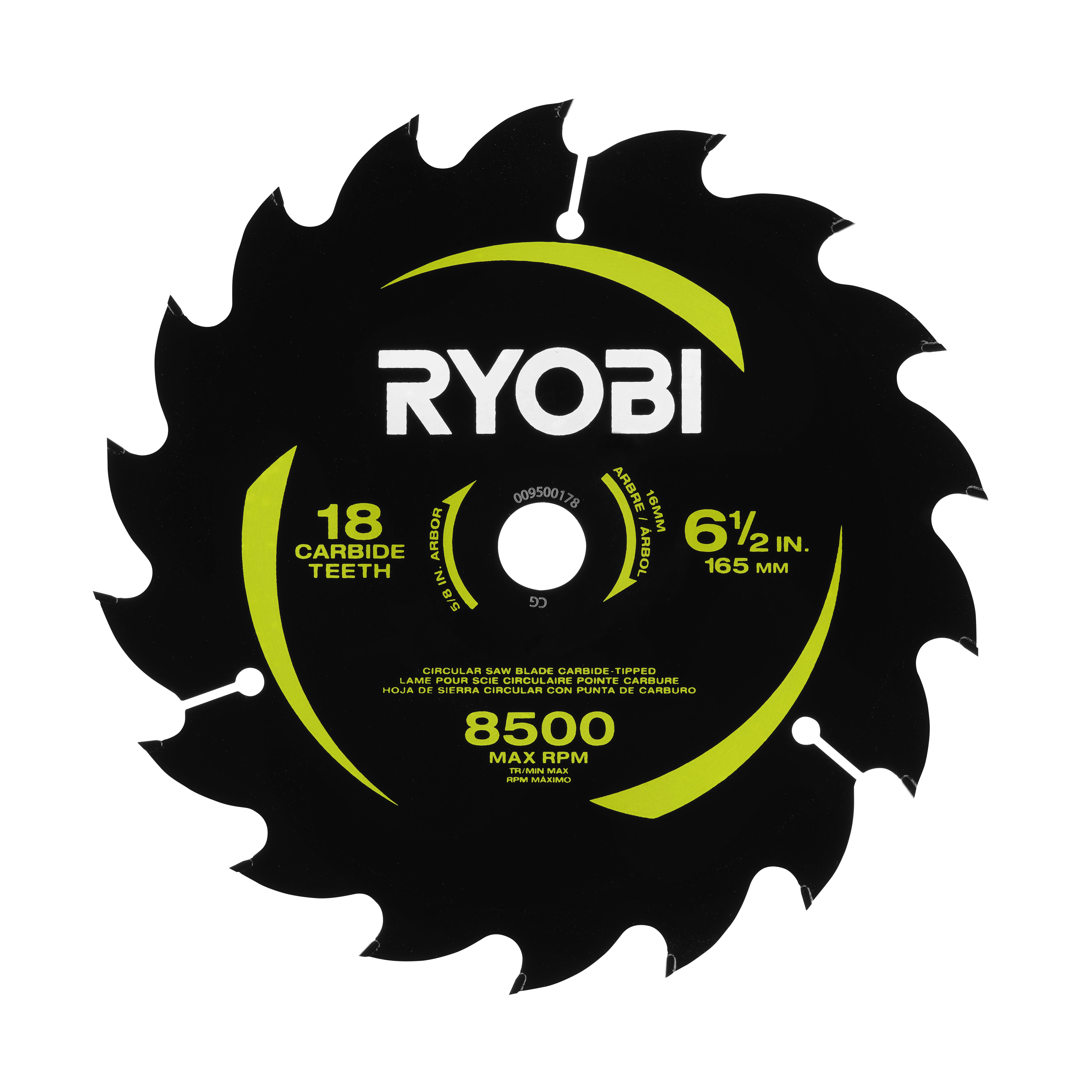 Product Features Image for 6-1/2 IN.18 CARBIDE TEETH THIN KERF CIRCULAR SAW BLADE.