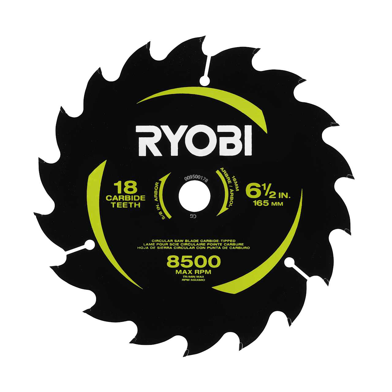 Product Features Image for 6-1/2 IN.18 CARBIDE TEETH THIN KERF CIRCULAR SAW BLADE.