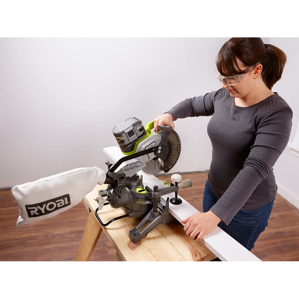 Product Features Image for 18V ONE+ CORDLESS 5-TOOL KIT WITH MITRE SAW.