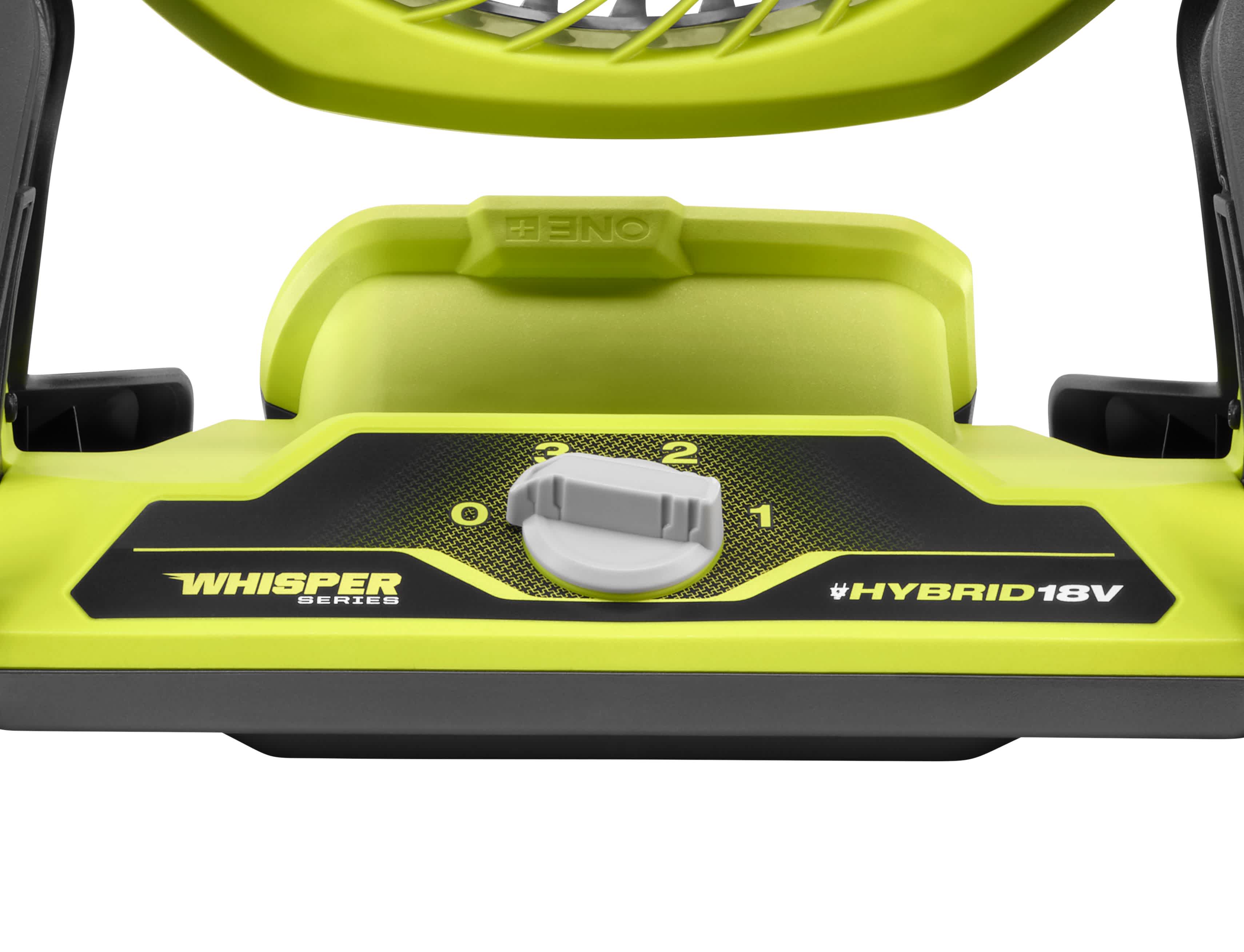 Product Features Image for 18V ONE+ HYBRID WHISPER SERIES 7.5" FAN.