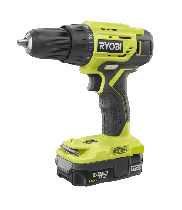 Ryobi P208 One+ 18V Lithium Ion Drill/Driver with 1/2 Inch Keyless Chuck  (Batteries Not Included, Power Tool Only) : : Tools & Home  Improvement