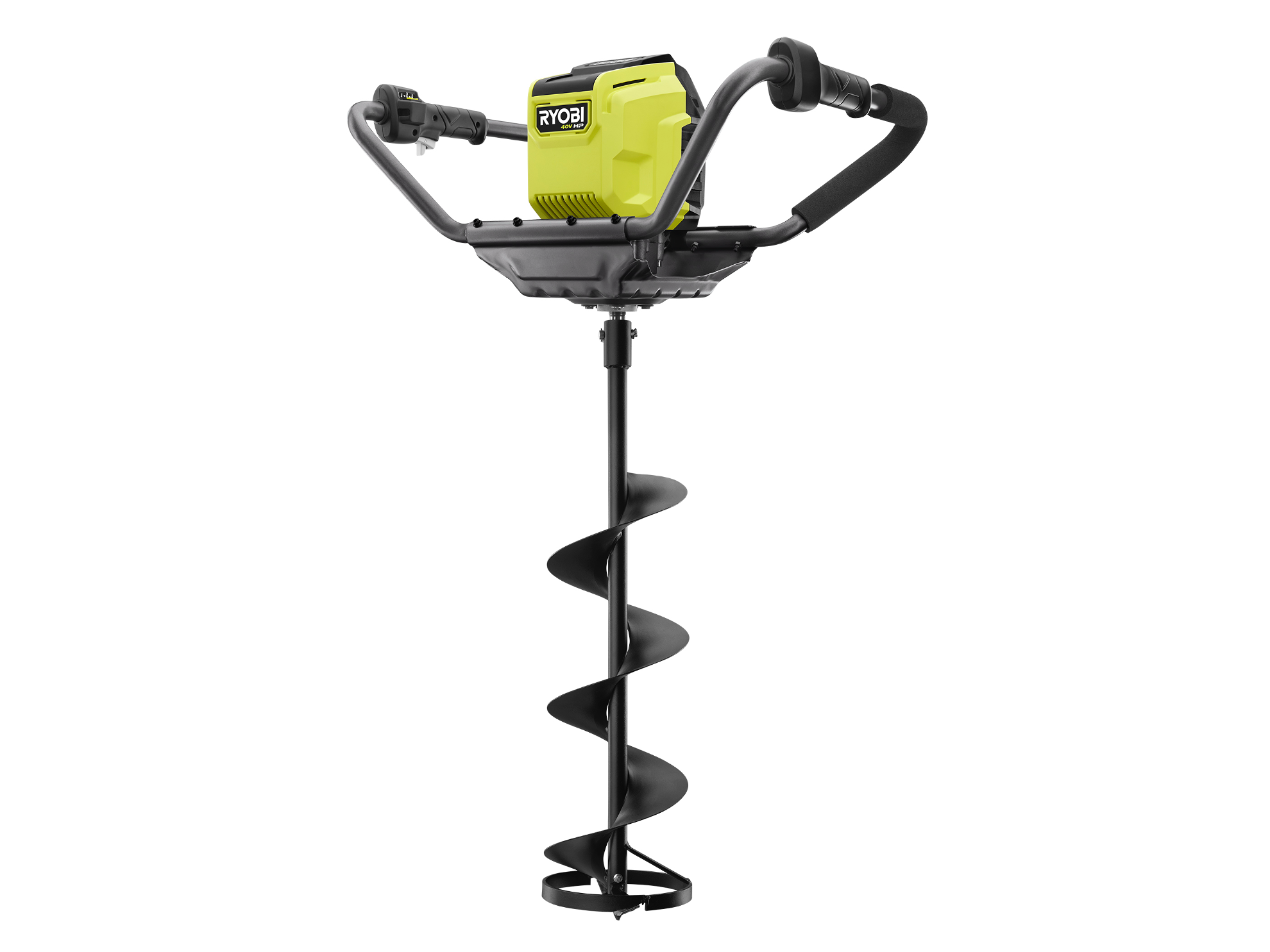 Product Features Image for 40V HP Ice Auger with 8 in. Bit and 4.0Ah Battery and Charger.