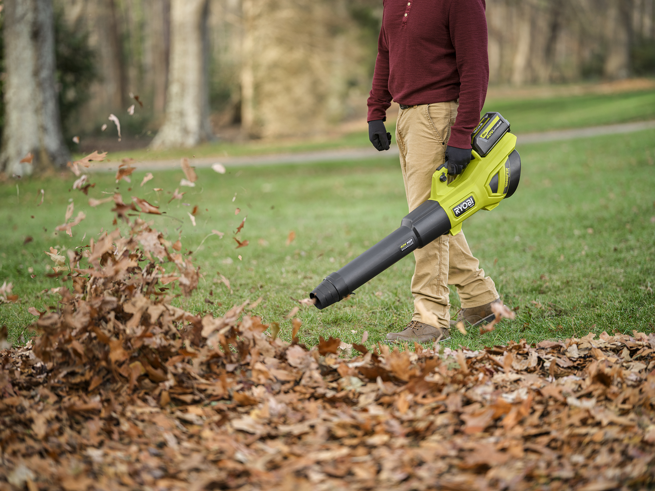 Product Features Image for 40V HP BRUSHLESS 650 CFM WHISPER SERIES BLOWER.