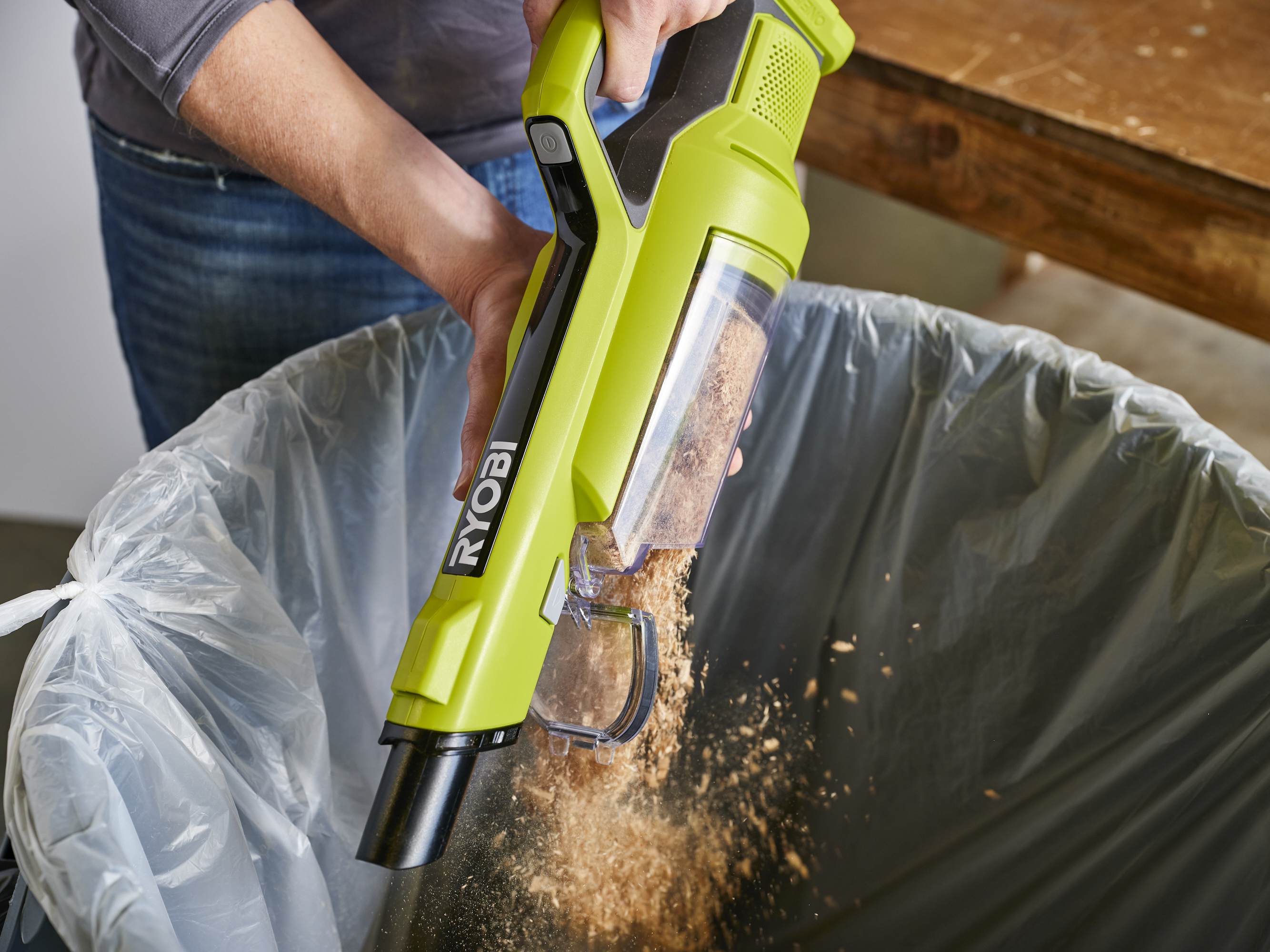 18V ONE+ CORDLESS HAND VACUUM WITH POWERED BRUSH TOOL ONLY RYOBI Tools