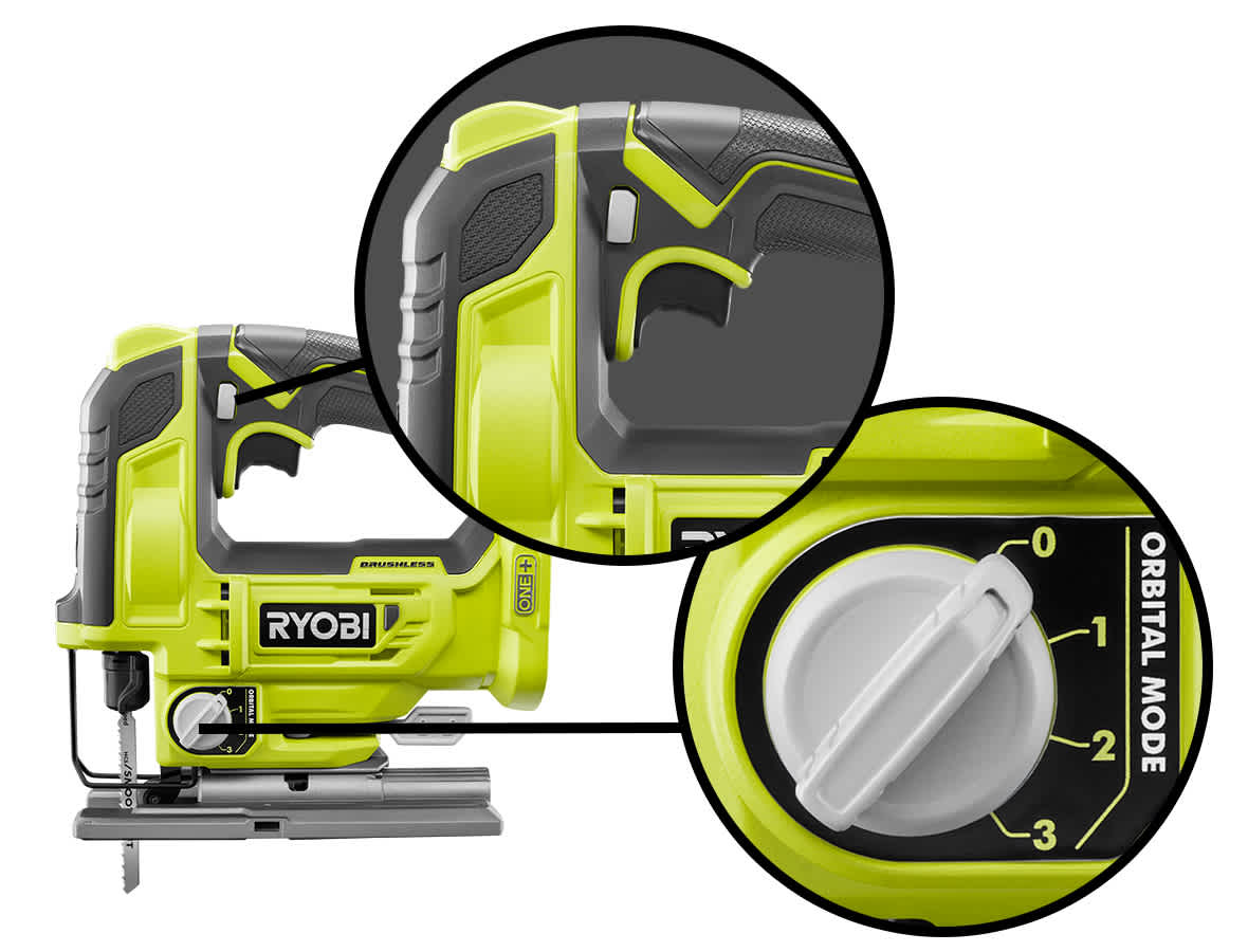 Product Features Image for 18V ONE+™ brushless jig saw.