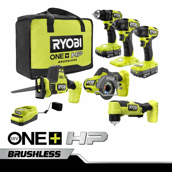 18V ONE+ HP COMPACT BRUSHLESS 6-TOOL COMBO KIT