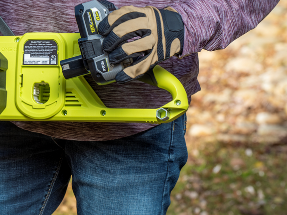 Product Features Image for 18V ONE+ HP BRUSHLESS WHISPER SERIES 12" CHAINSAW KIT.