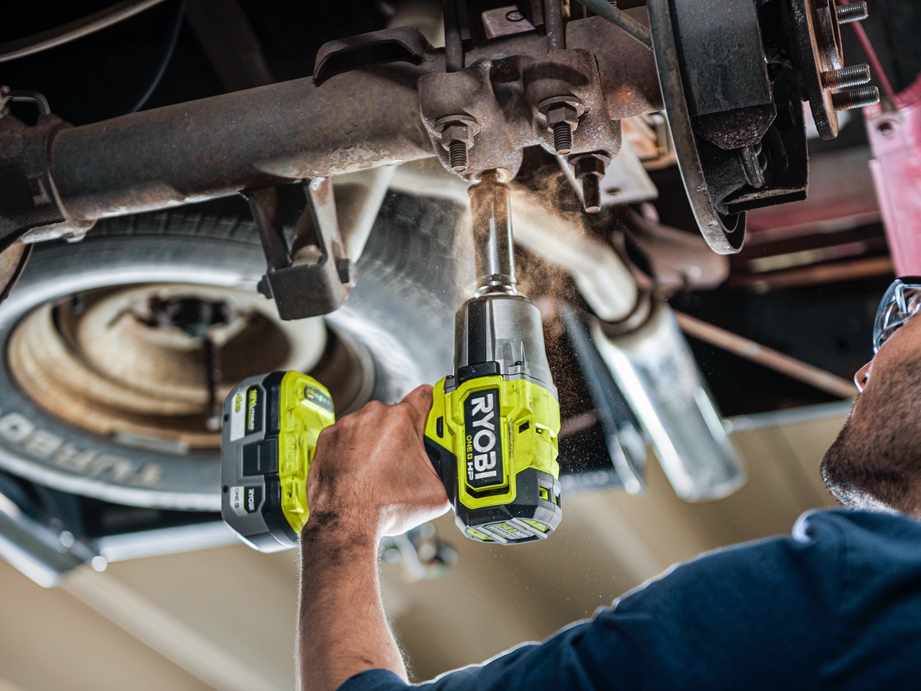 Product Features Image for 18V ONE+ HP BRUSHLESS 4-MODE 1/2" HIGH TORQUE IMPACT WRENCH KIT (BATTERY AND CHARGER).