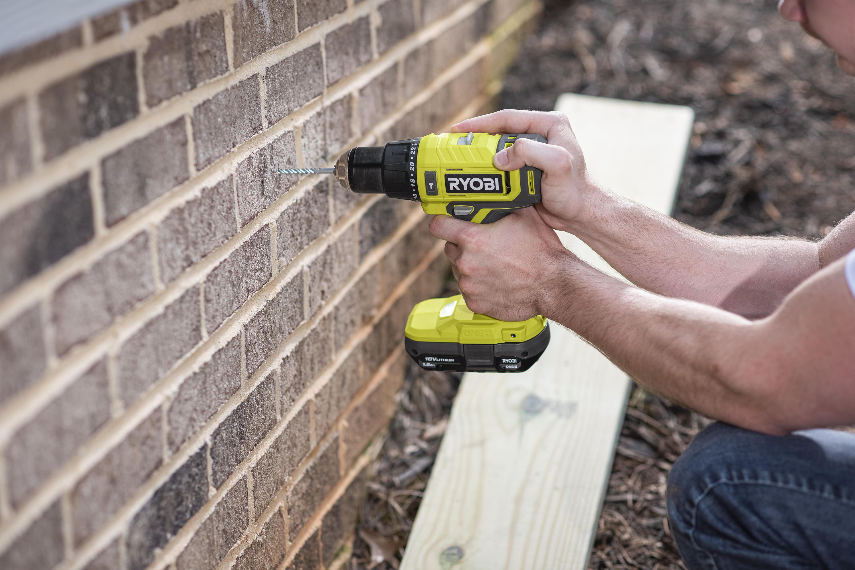 Product Features Image for ONE+ 18V CORDLESS 1/2 IN. HAMMER DRILL KIT WITH 1.5 AH BATTERY AND CHARGER.