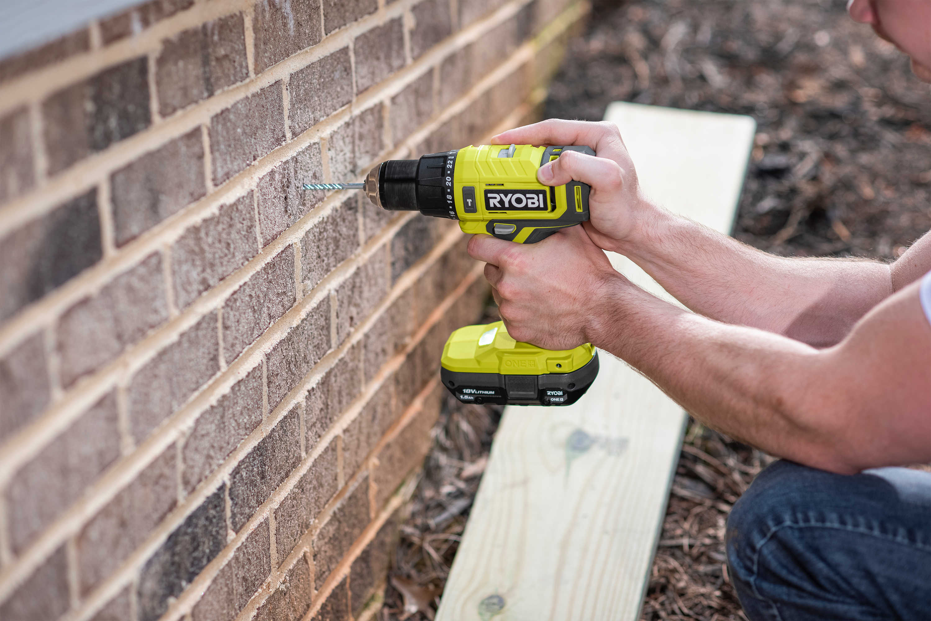 Product Features Image for ONE+ 18V CORDLESS 1/2 IN. HAMMER DRILL KIT WITH 1.5 AH BATTERY AND CHARGER.