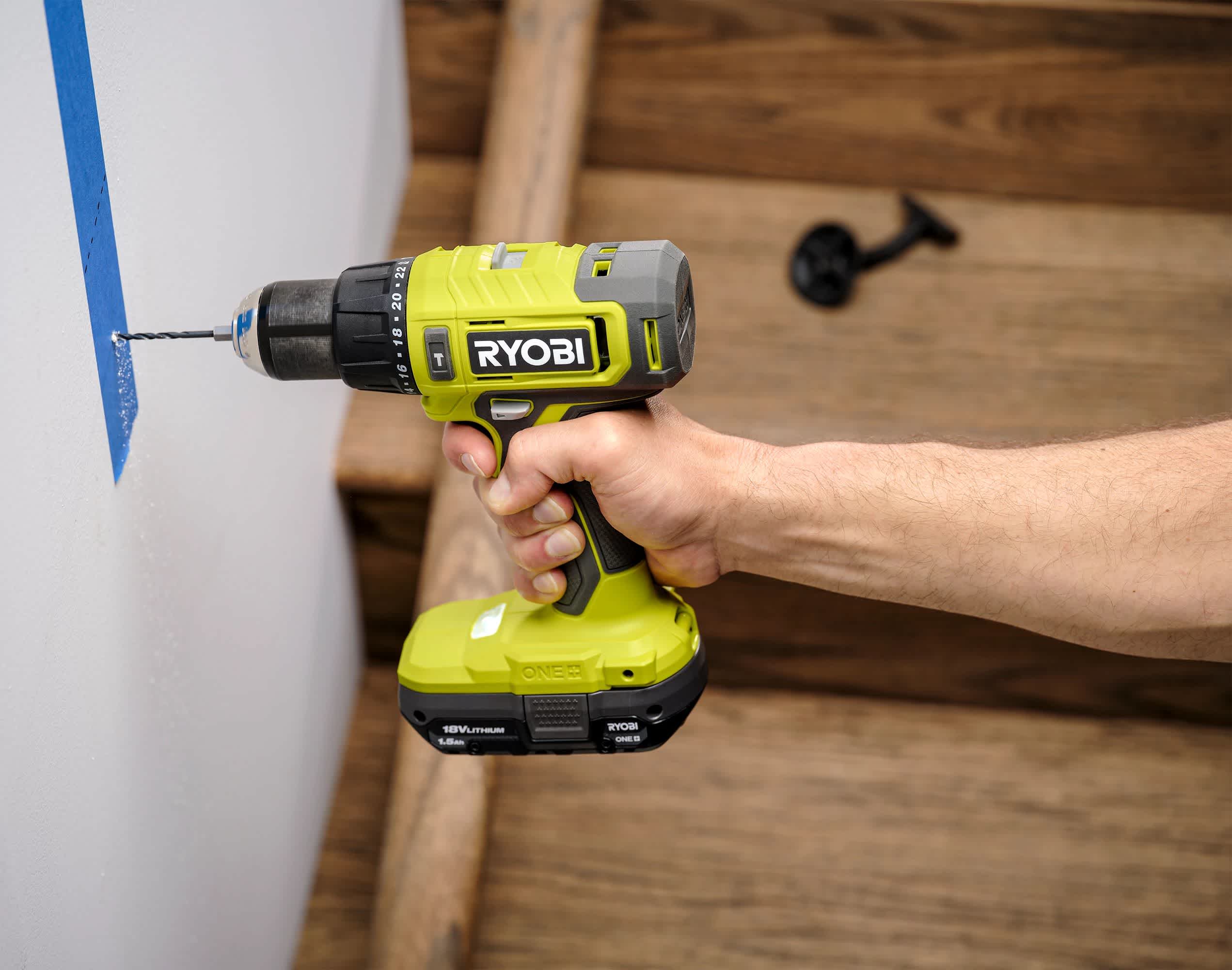 Product Features Image for 18V ONE+ CORDLESS 1/2 IN. HAMMER DRILL KIT WITH 1.5 AH BATTERY AND CHARGER.