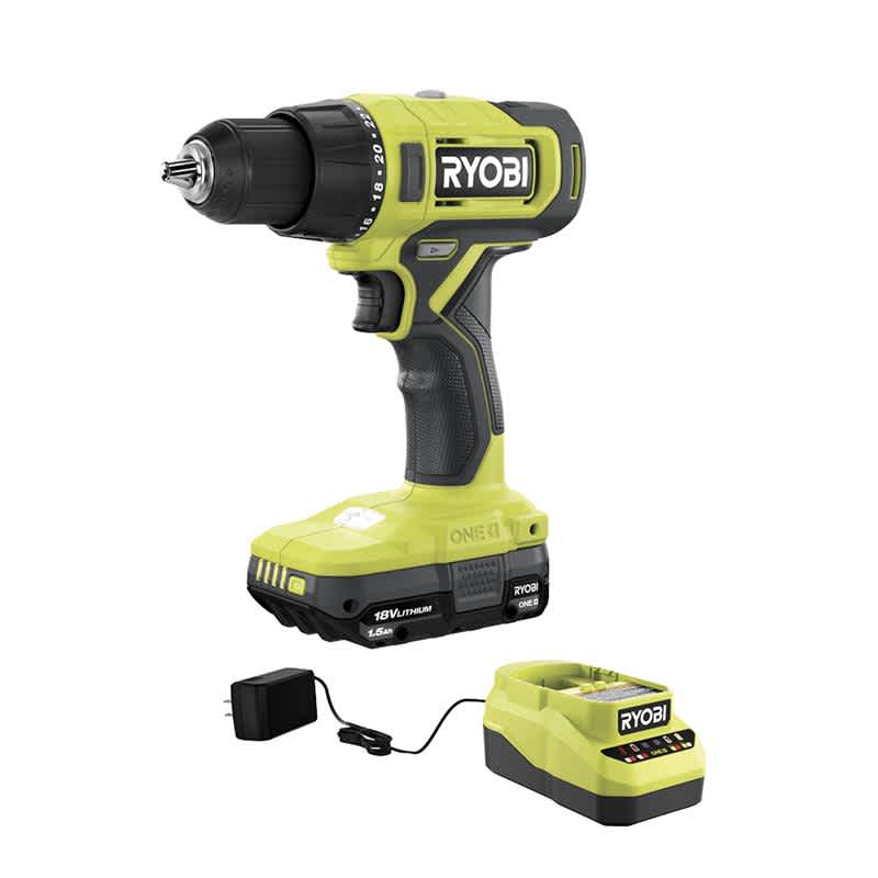 Feature Image for ONE+ 18V CORDLESS 1/2 IN. HAMMER DRILL KIT WITH 1.5 AH BATTERY AND CHARGER.