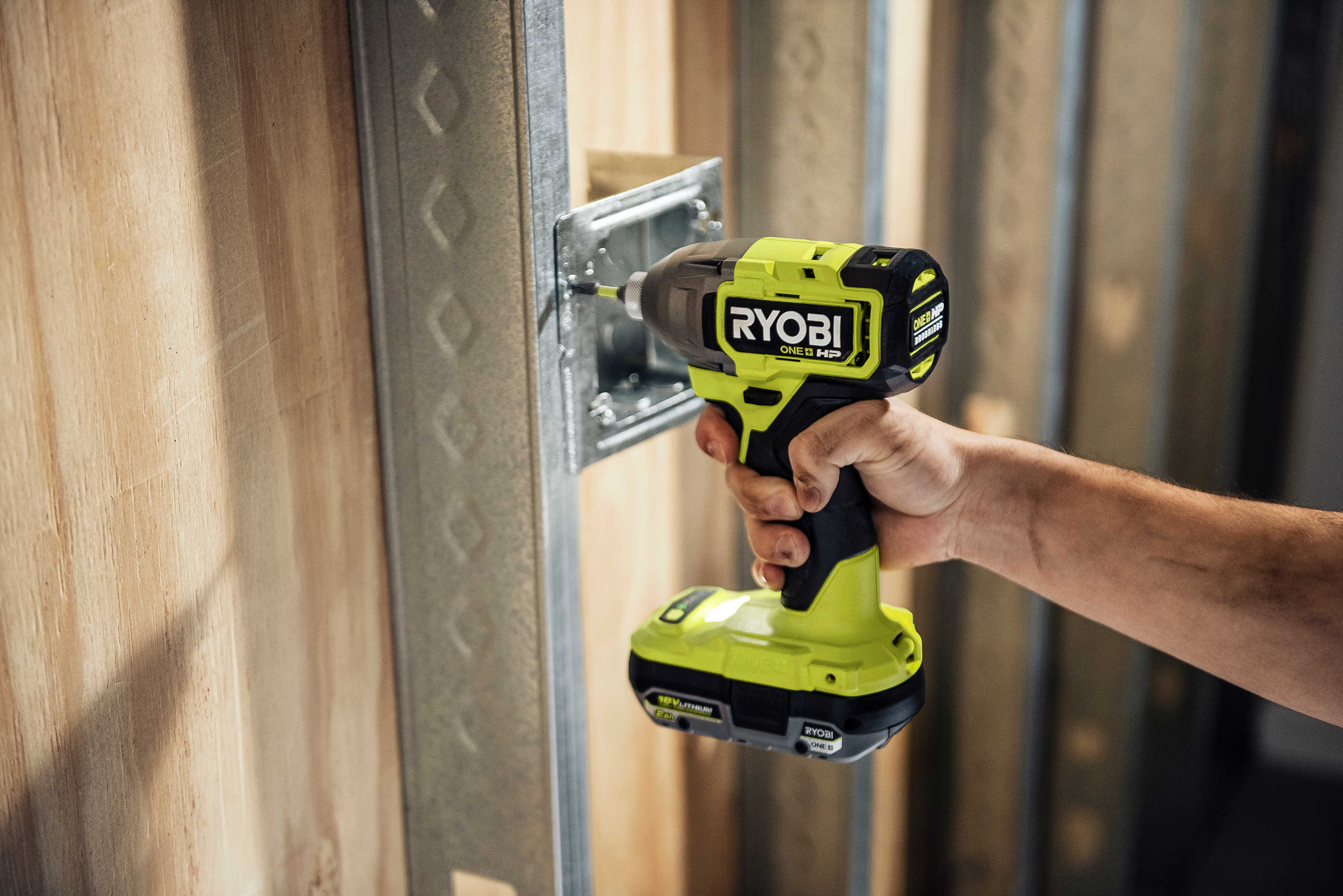 Product Features Image for 18V ONE+ HP Brushless Cordless 1/4-inch Impact Driver Kit.