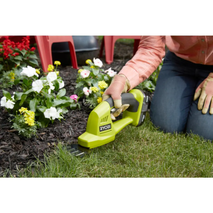 Product Features Image for RYOBI 18V ONE+ Lithium-Ion Cordless Shear Shrubber (Tool-Only).