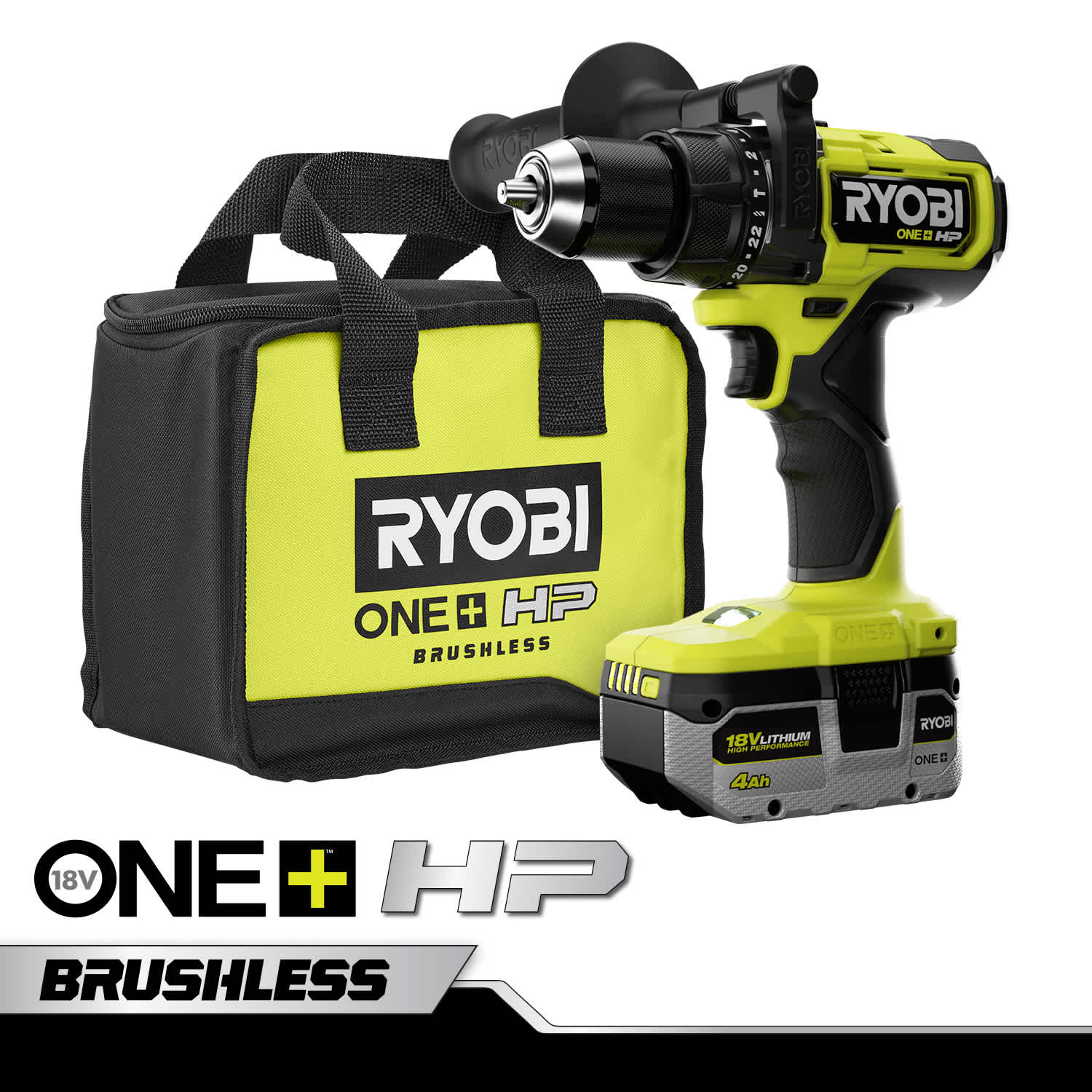 Feature Image for 18V ONE+ HP Brushless 1/2" Hammer Drill Kit.