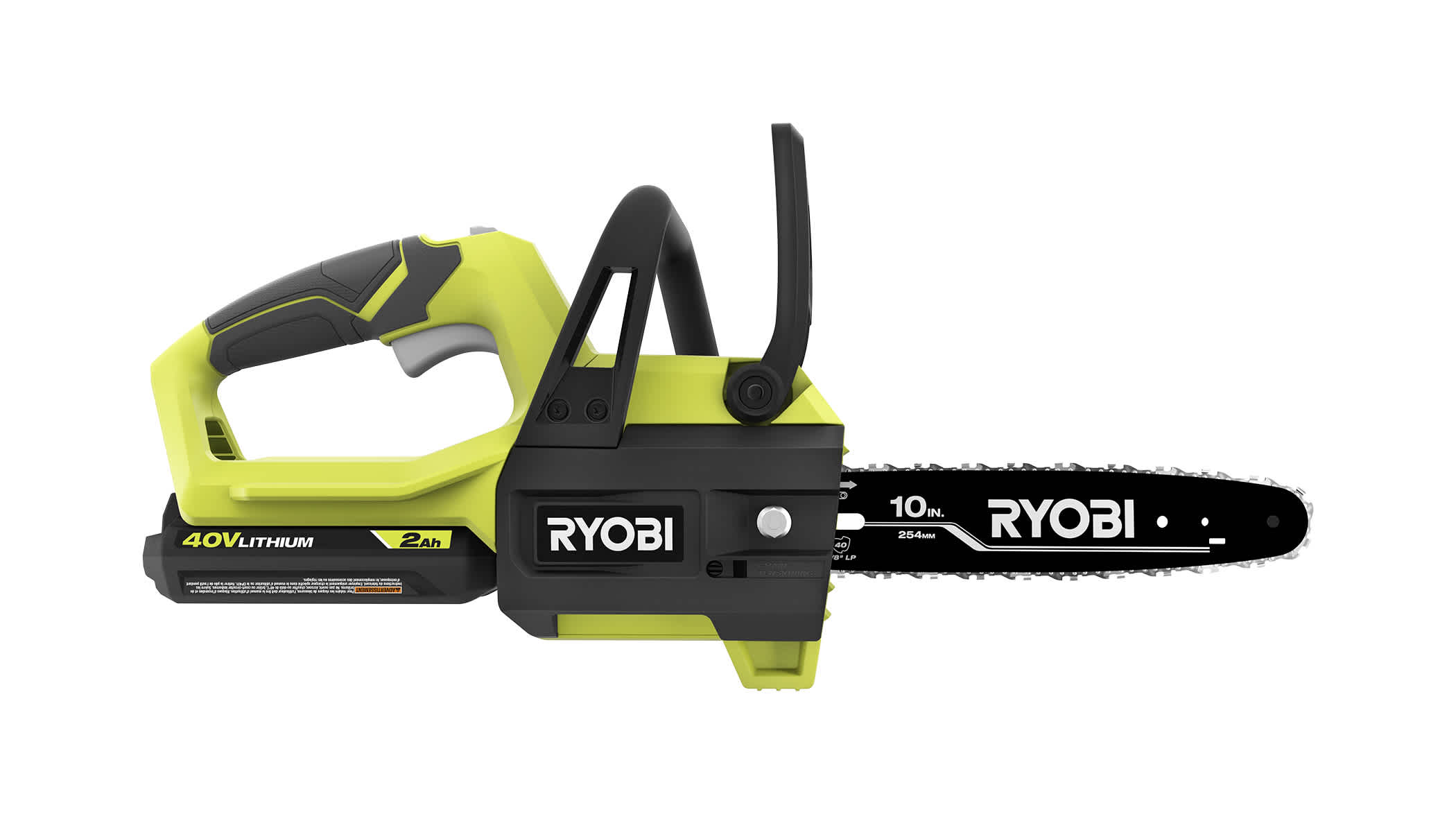 Product Features Image for RYOBI 40V 10" CHAINSAW (TOOL ONLY).