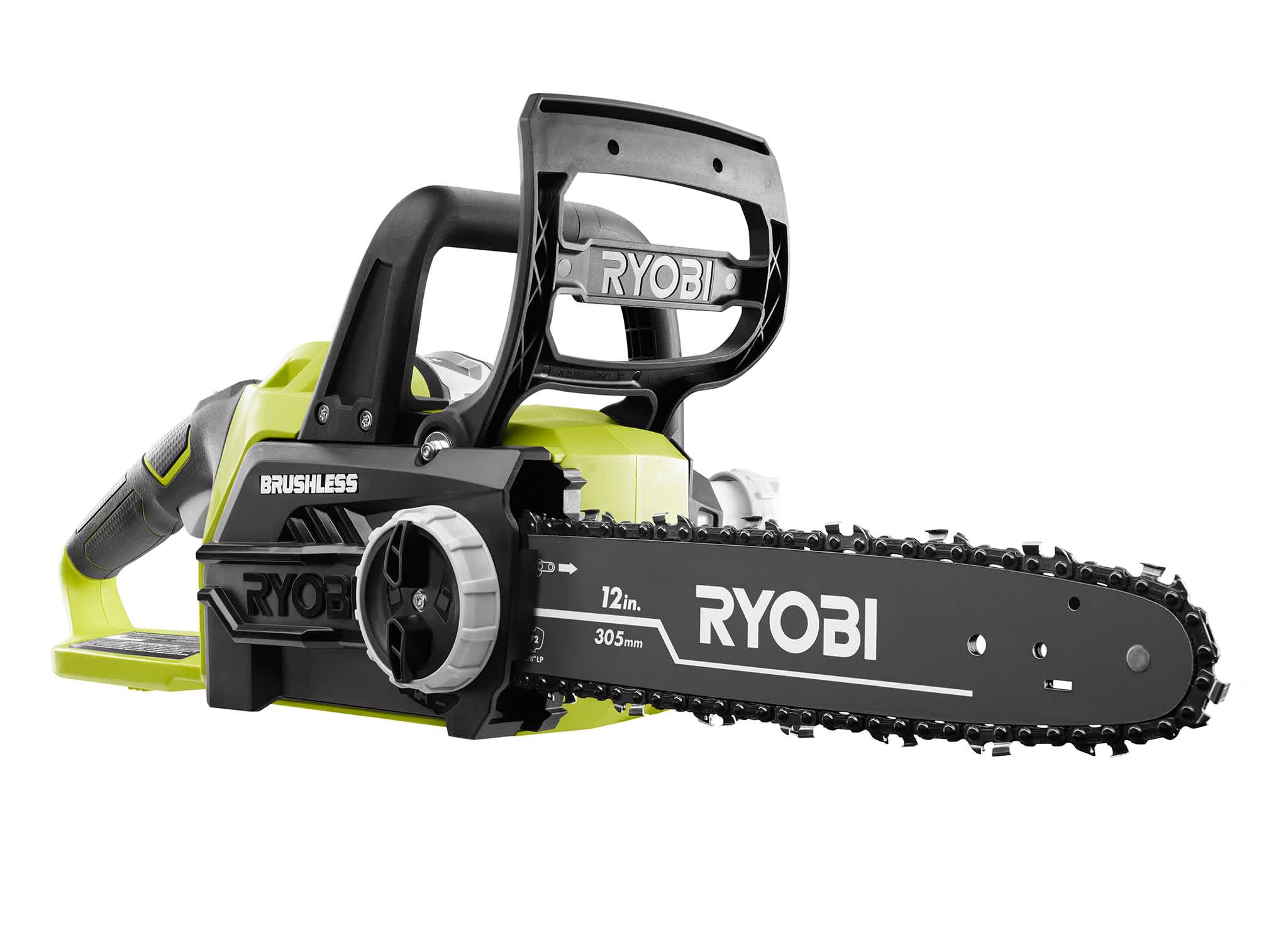 Feature Image for 18V ONE+ 12" BRUSHLESS CORDLESS CHAINSAW WITH 4.0 AH BATTERY AND CHARGER KIT.