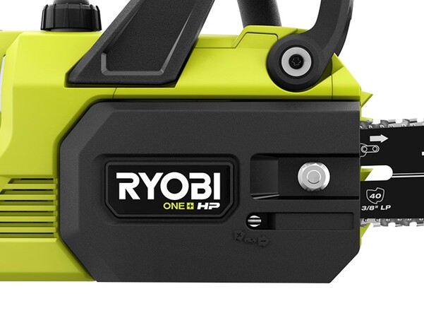 Product Features Image for 18V ONE+ HP 10" Brushless Chainsaw with 4Ah Battery and Charger.