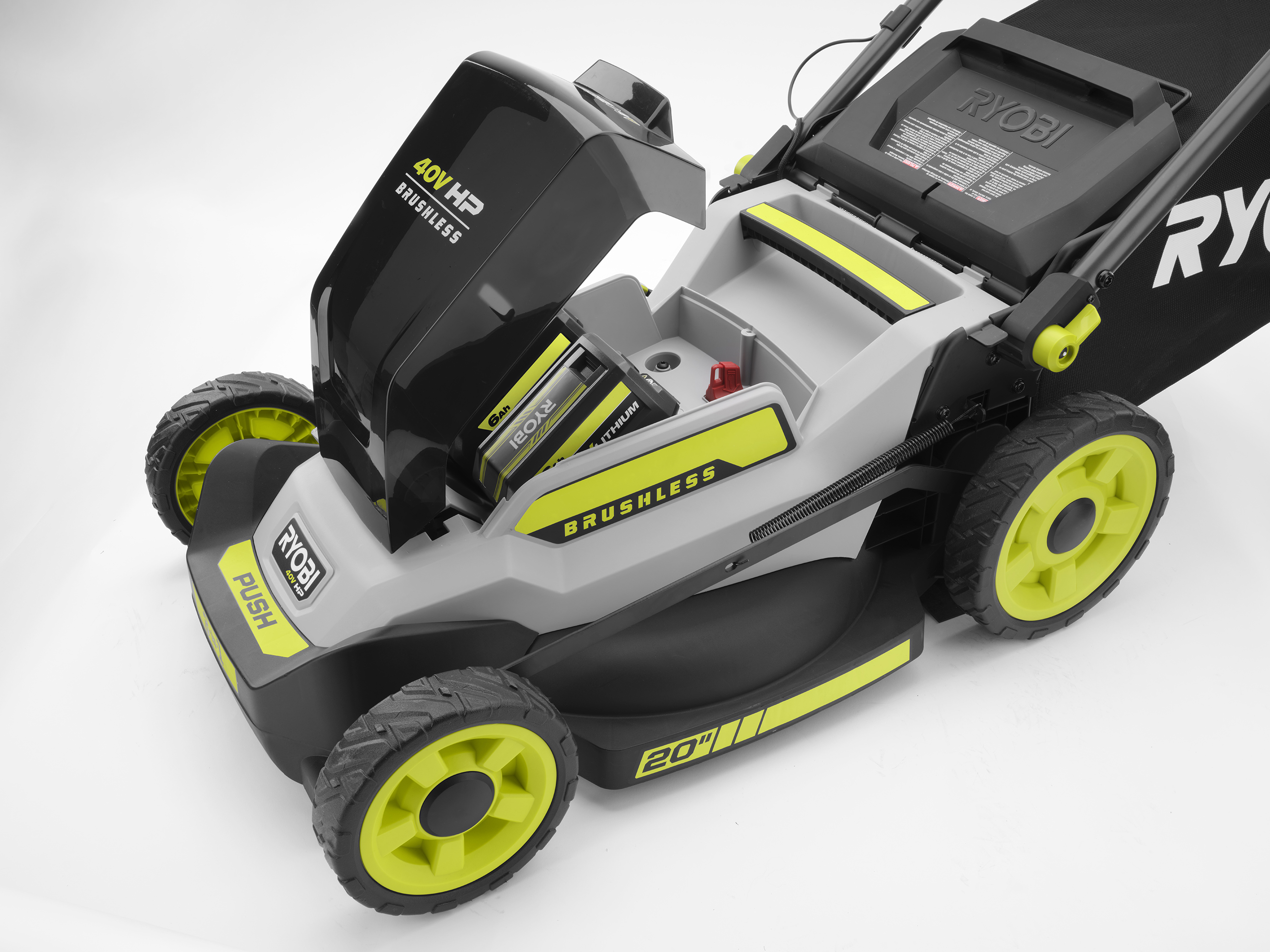Product Features Image for 40V HP BRUSHLESS 20" PUSH LAWN MOWER.