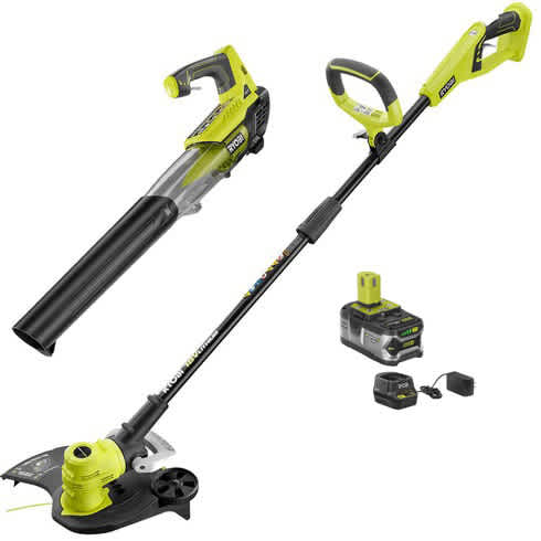Feature Image for 18V ONE+™ LITHIUM+™ String Trimmer/Edger & Jet Fan Blower with 4Ah Battery & Charger.