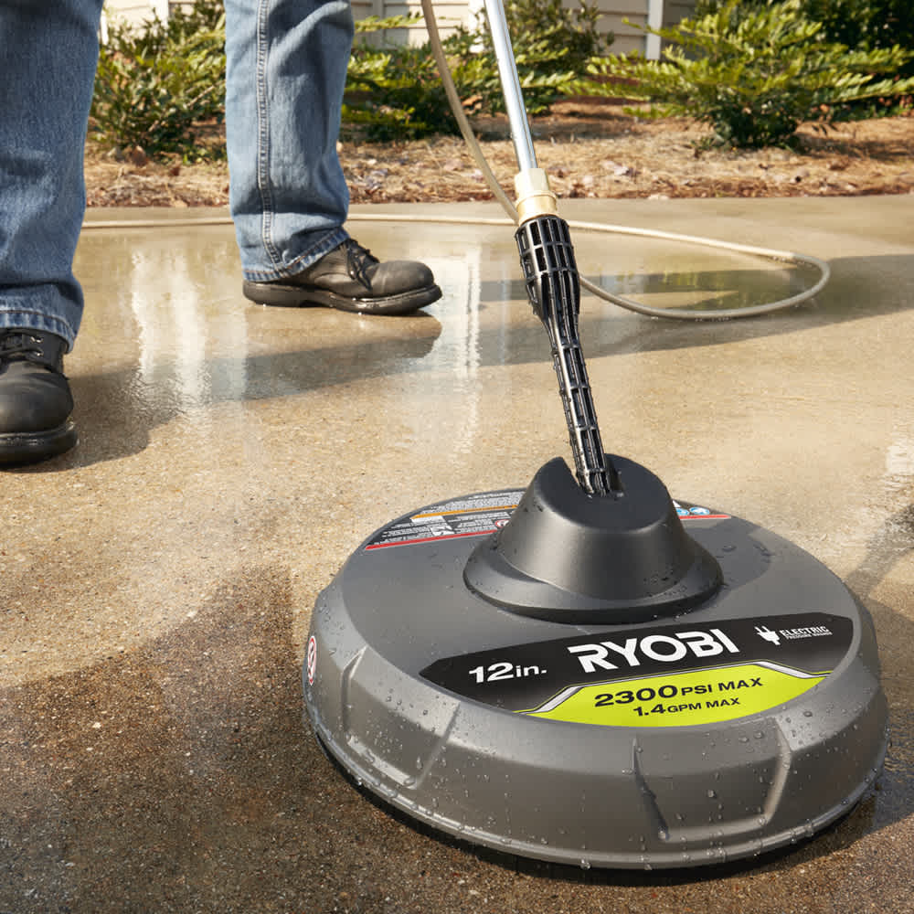 Product Features Image for 12" Electric Pressure Washer Surface Cleaner.