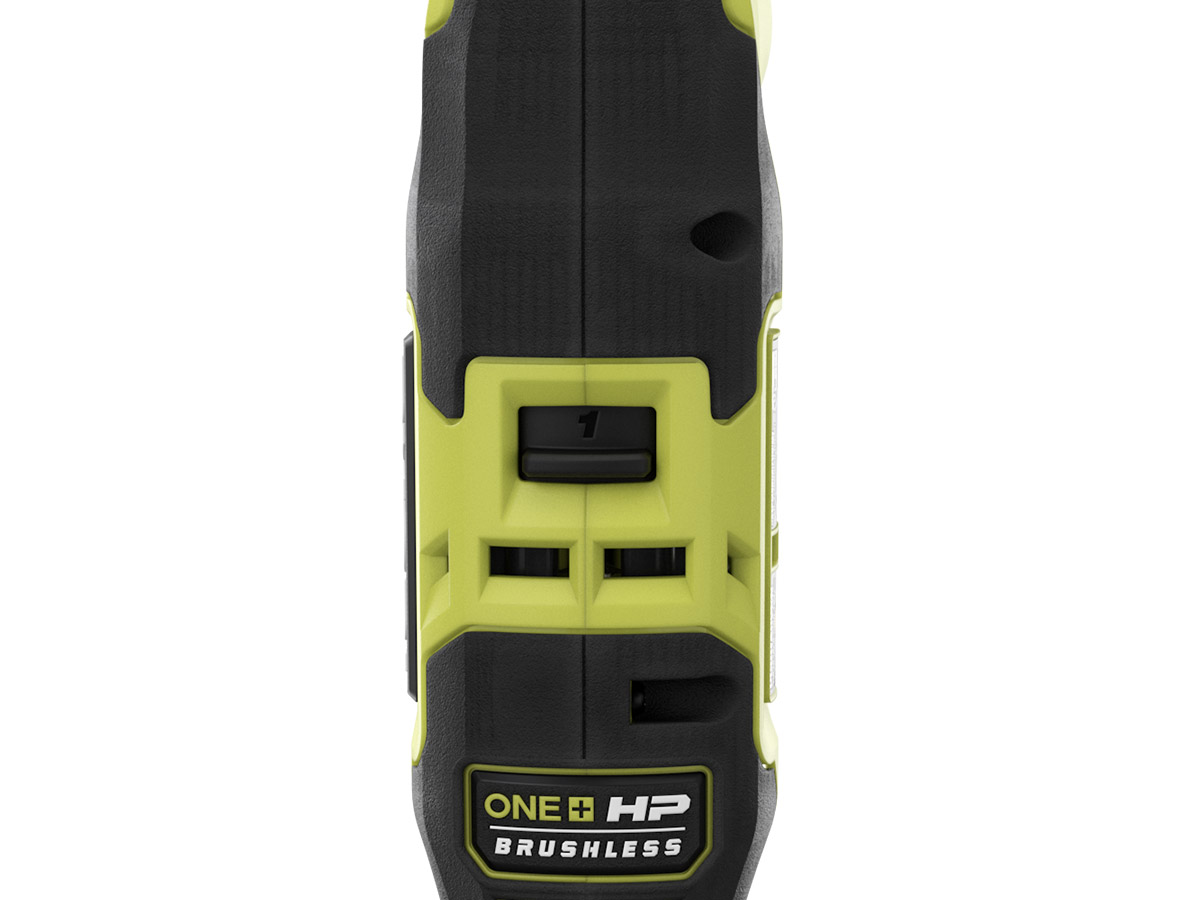 Product Features Image for 18V ONE+ HP Compact Brushless 3/8” Right Angle Drill.