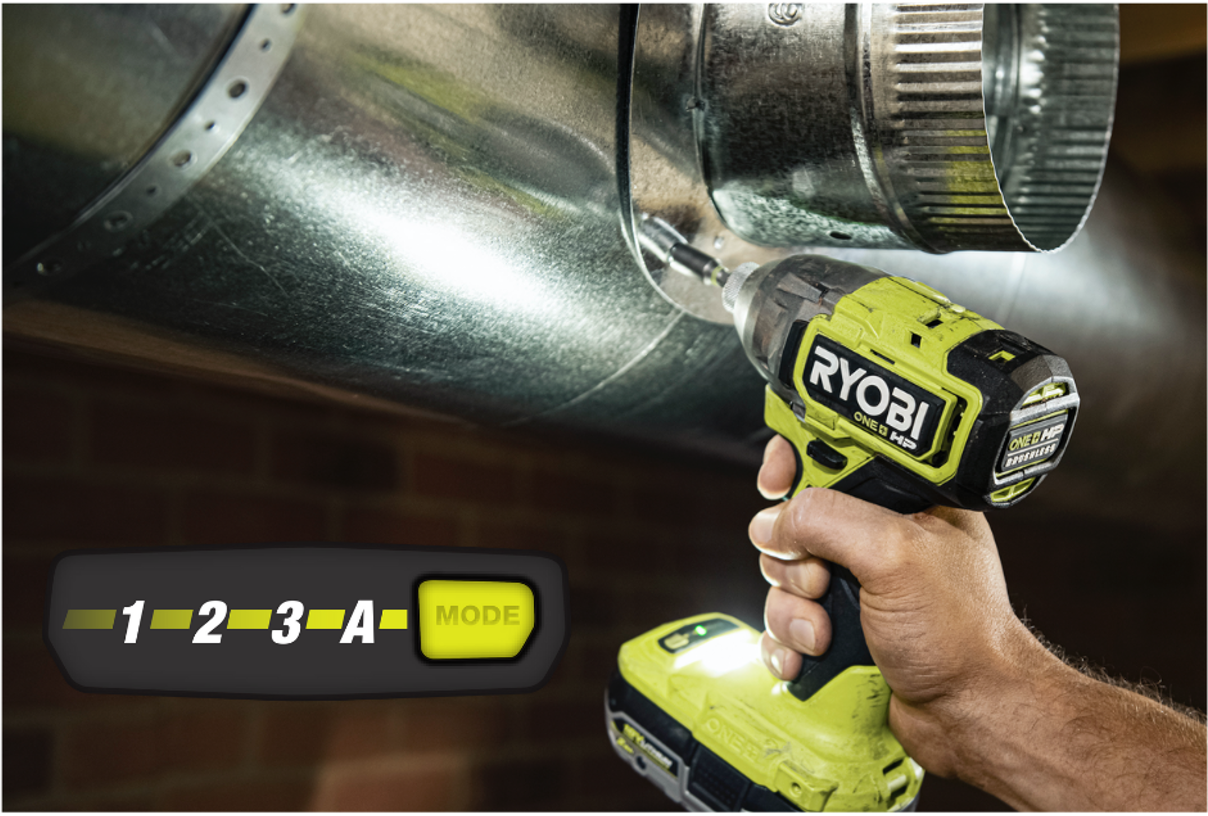 Product Features Image for 18V ONE+ HP Brushless Cordless 1/4-inch Impact Driver Kit.
