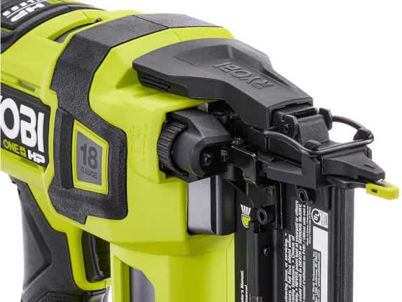 Product Features Image for 18V ONE+ HP BRUSHLESS AIRSTRIKE 18GA BRAD NAILER - TOOL ONLY.