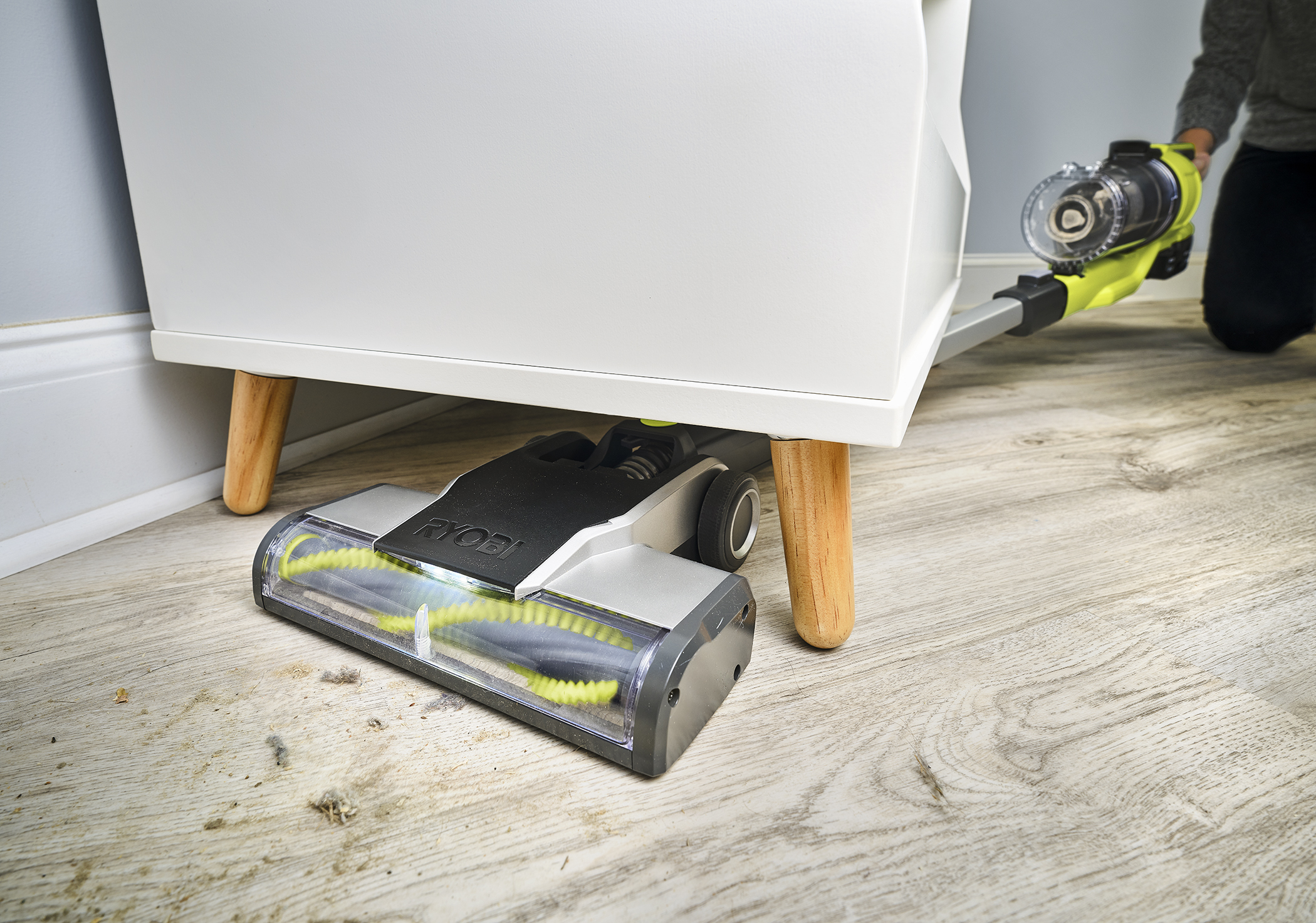 Product Features Image for 18V ONE+ CORDLESS STICK VAC.