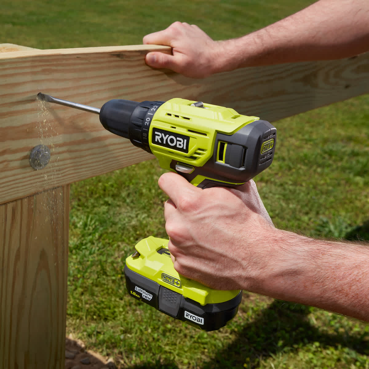Product Features Image for 18V ONE+ LITHIUM-ION CORDLESS 1/2" DRILL/DRIVER AND RECIPROCATING SAW KIT.